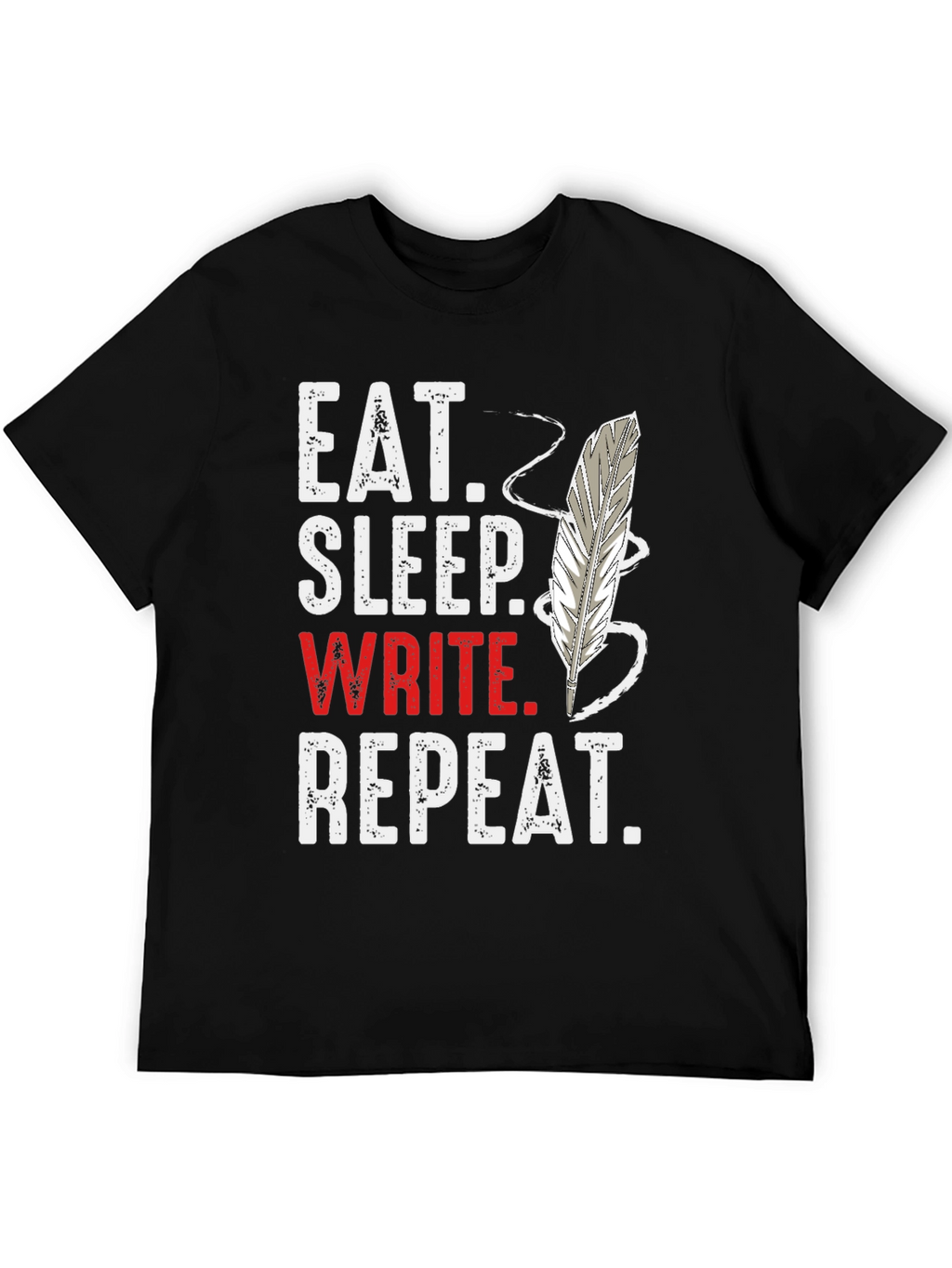 Eat Sleep Write Repeat Graphic T-Shirt