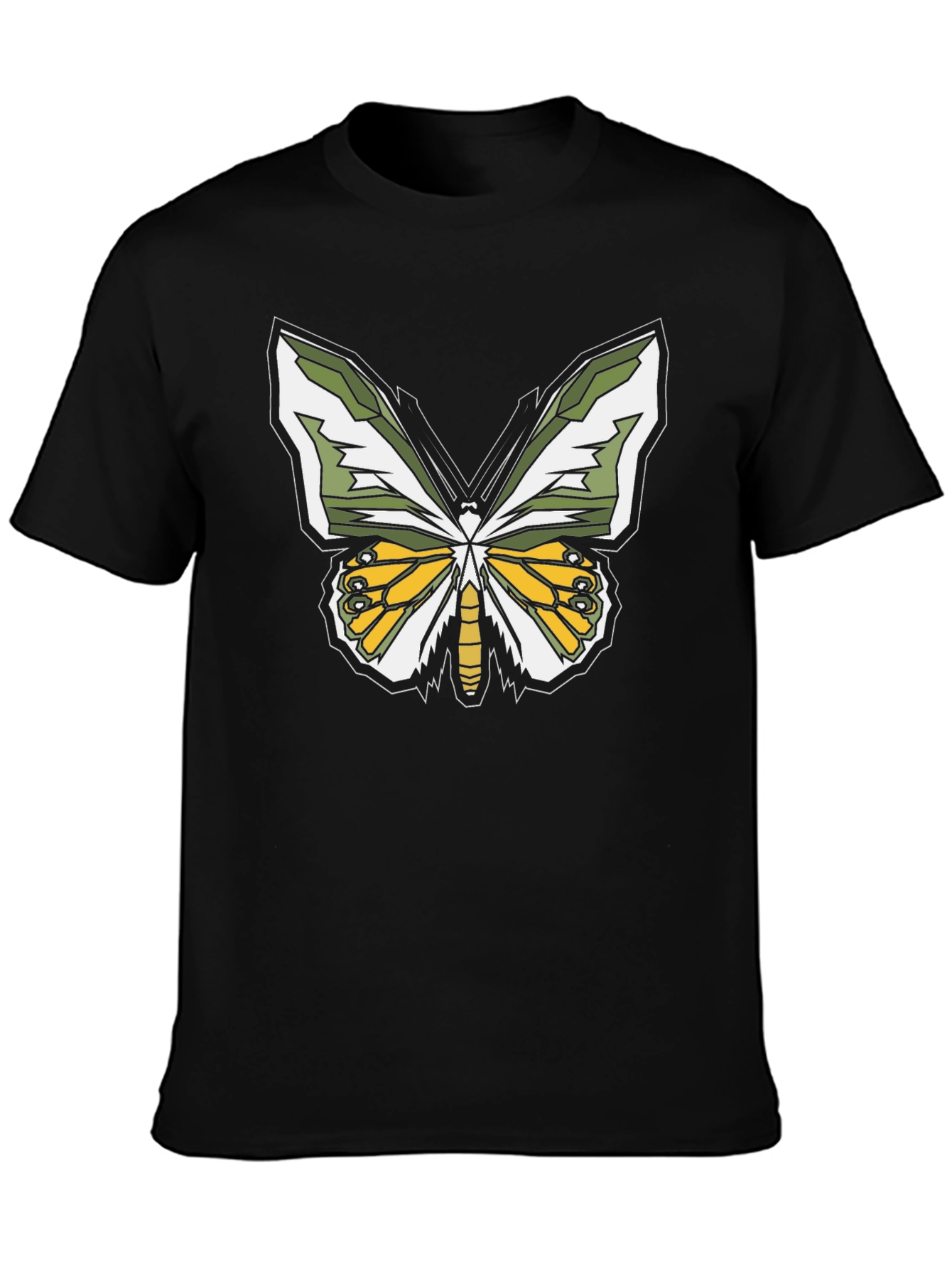 Butterfly Graphic T-Shirt - Black Casual Tee