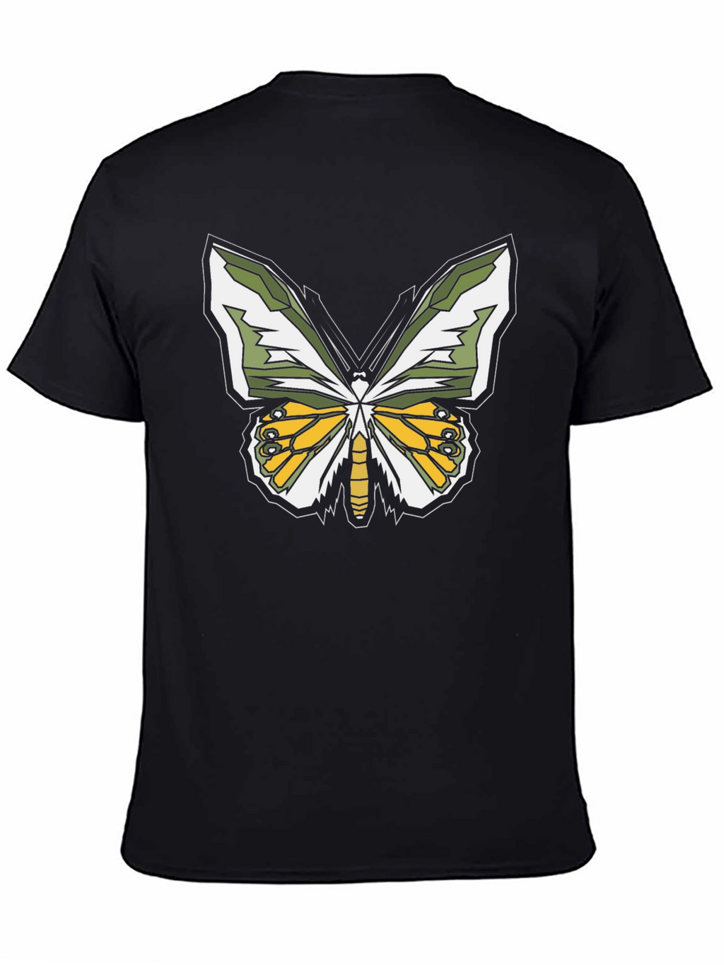 Butterfly Graphic T-Shirt - Black Casual Tee