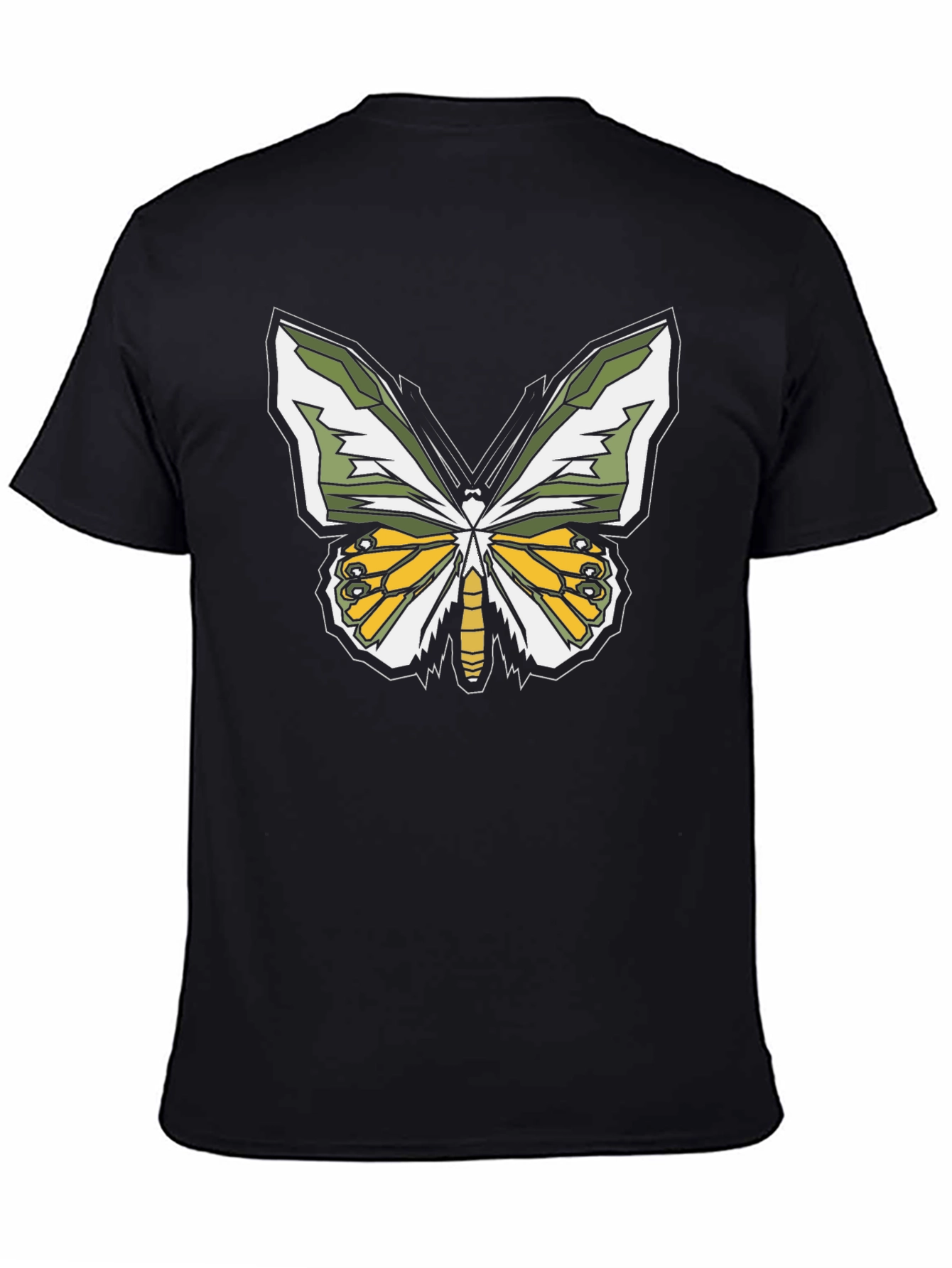 Butterfly Graphic T-Shirt - Black Casual Tee