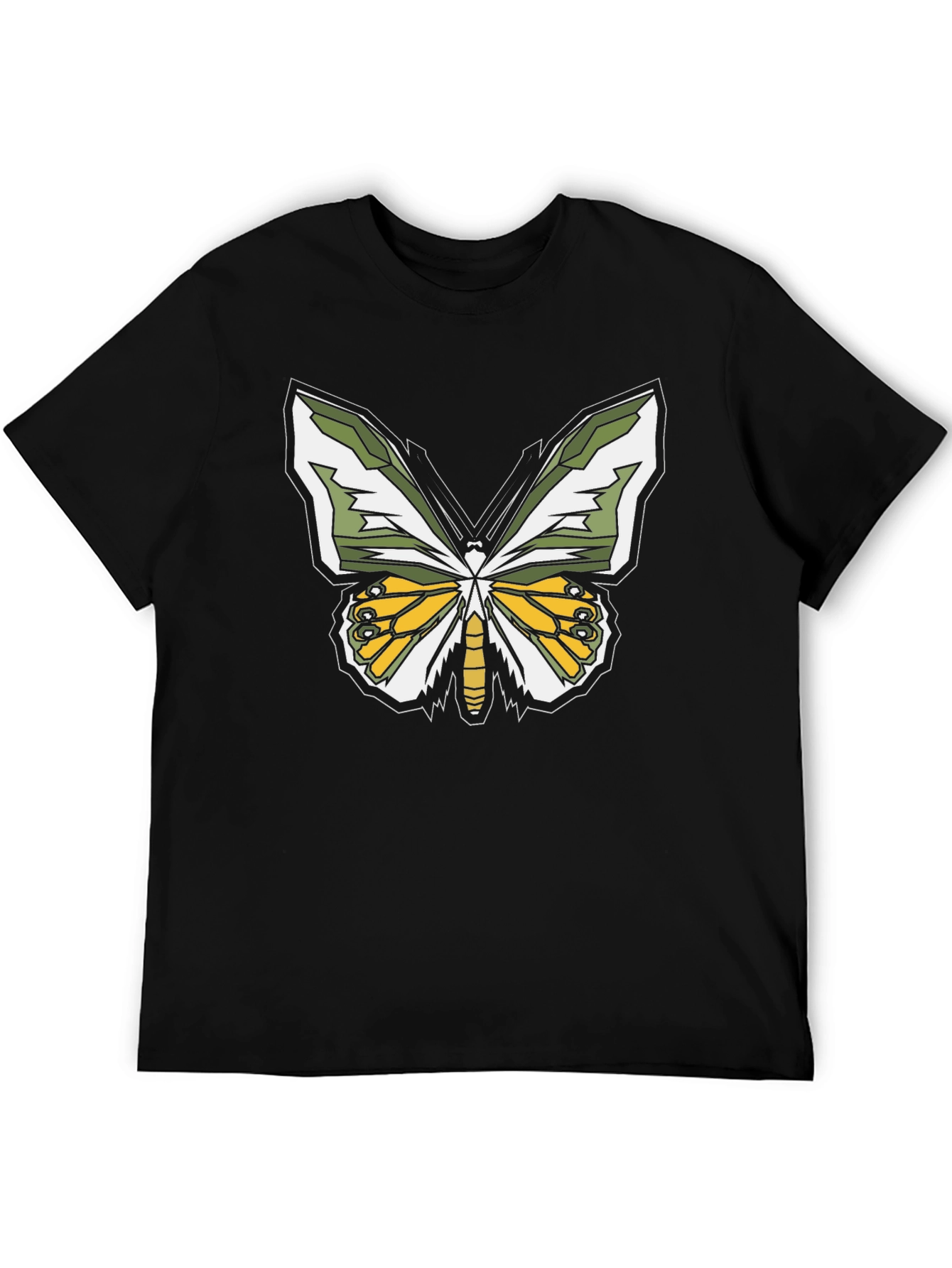 Butterfly Graphic T-Shirt - Black Casual Tee