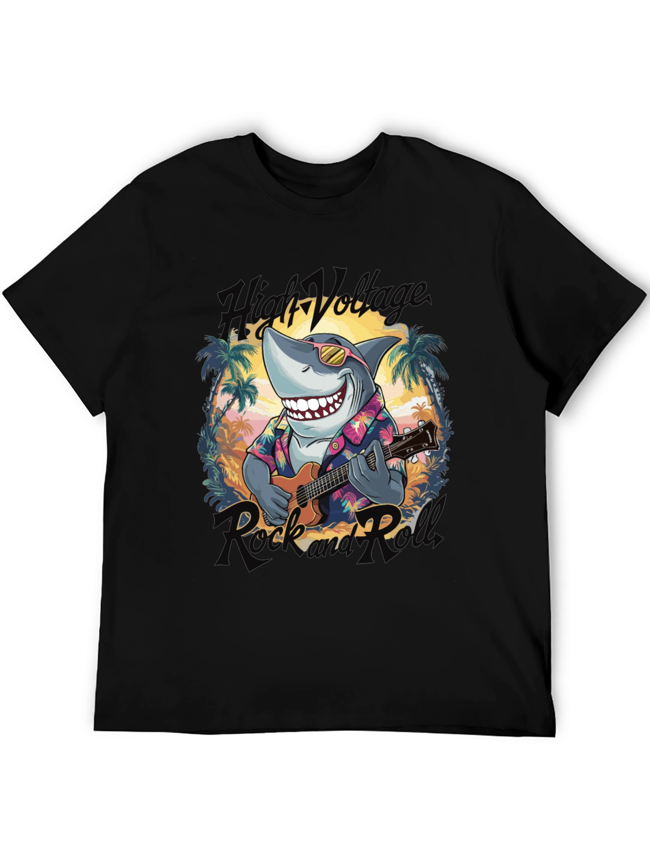 High Voltage Rock Shark T-Shirt