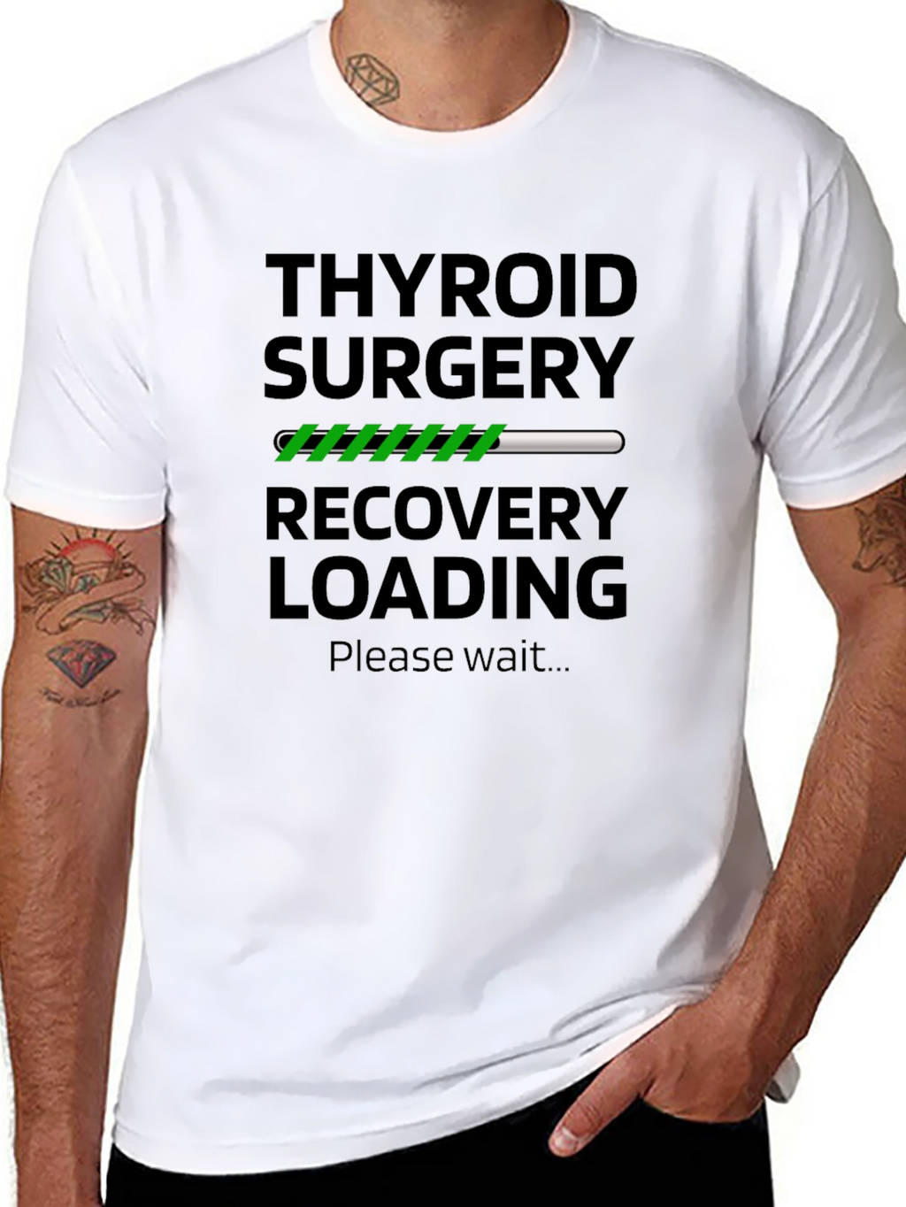Thyroid Surgery Recovery Loading T-Shirt