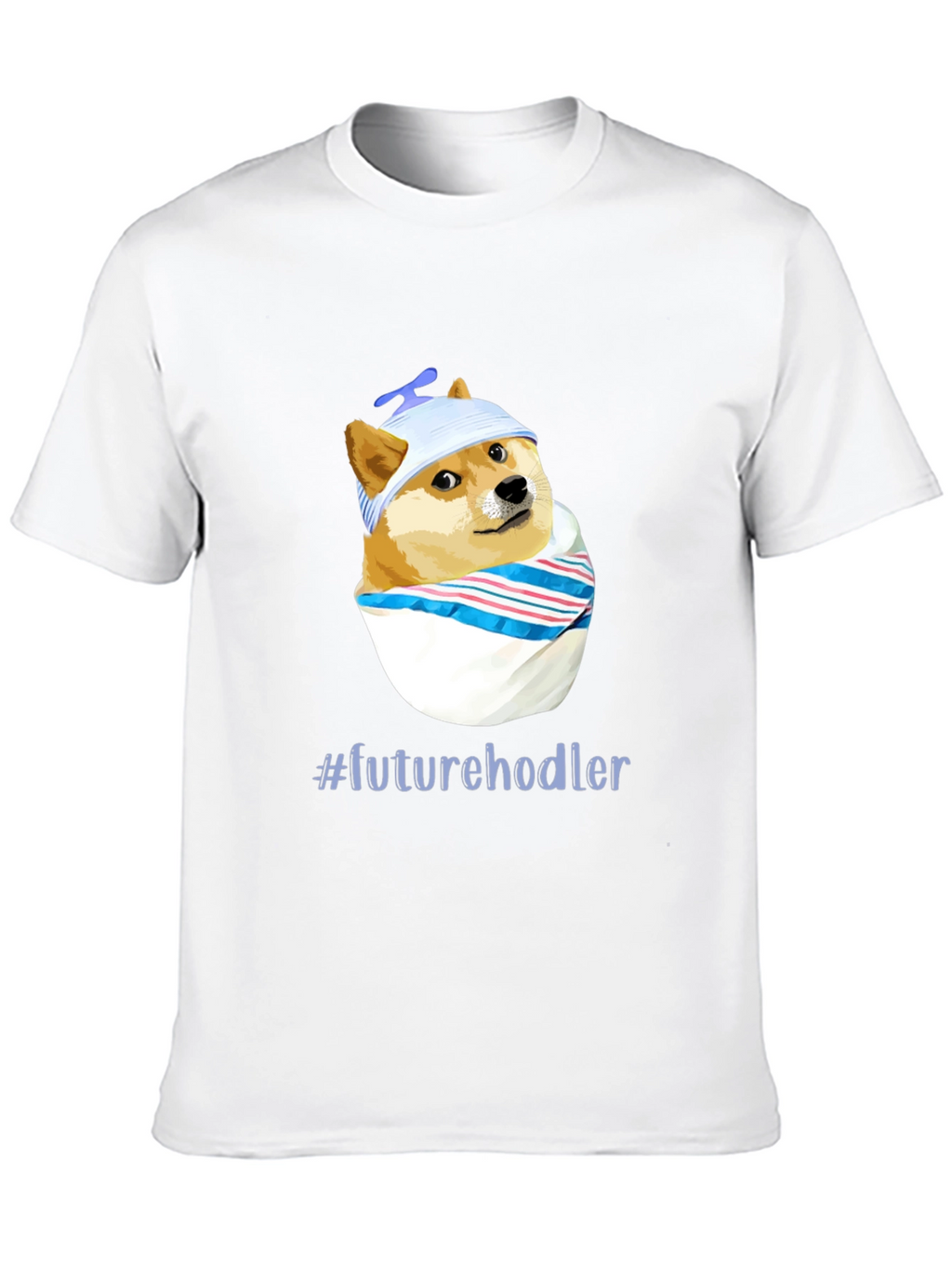 Future Hodler Doge T-Shirt - Black Cotton