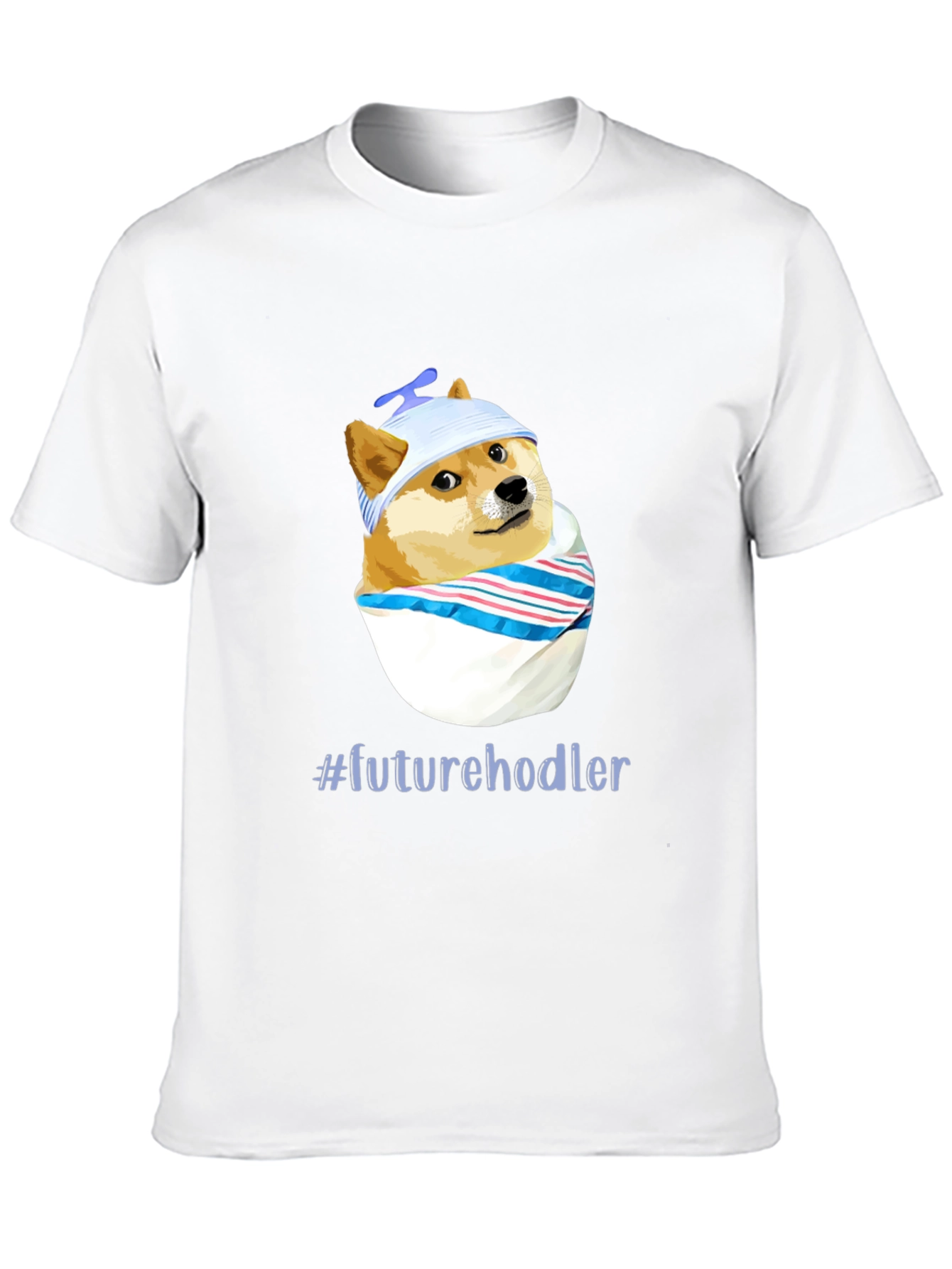 Future Hodler Doge T-Shirt - Black Cotton