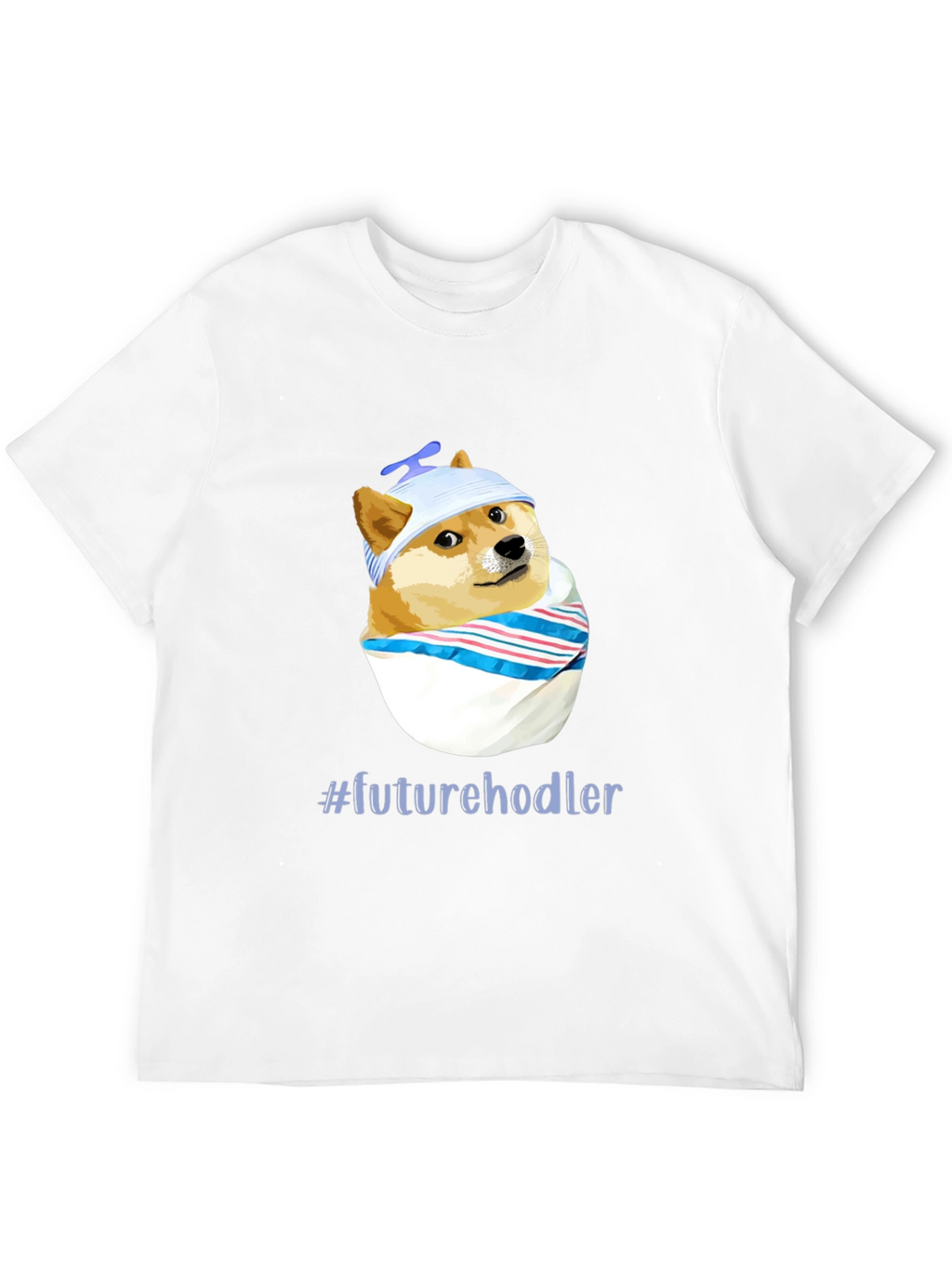 Future Hodler Doge T-Shirt - Black Cotton