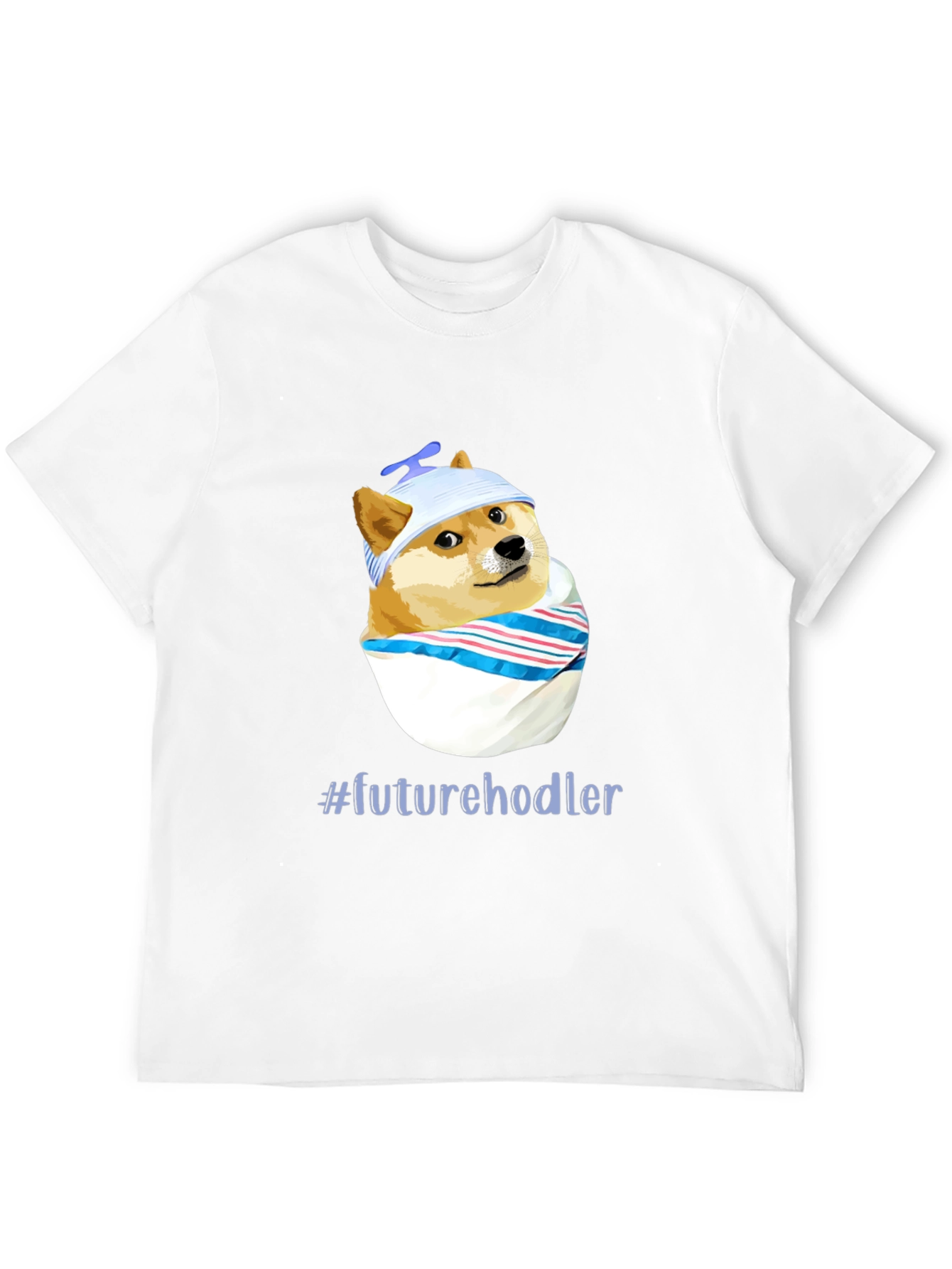 Future Hodler Doge T-Shirt - Black Cotton