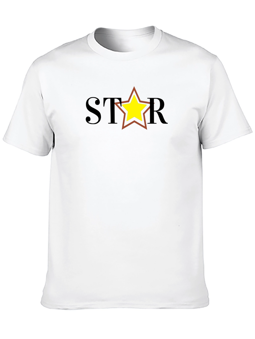 Star Graphic Tee - Black Cotton Blend Casual Shirt
