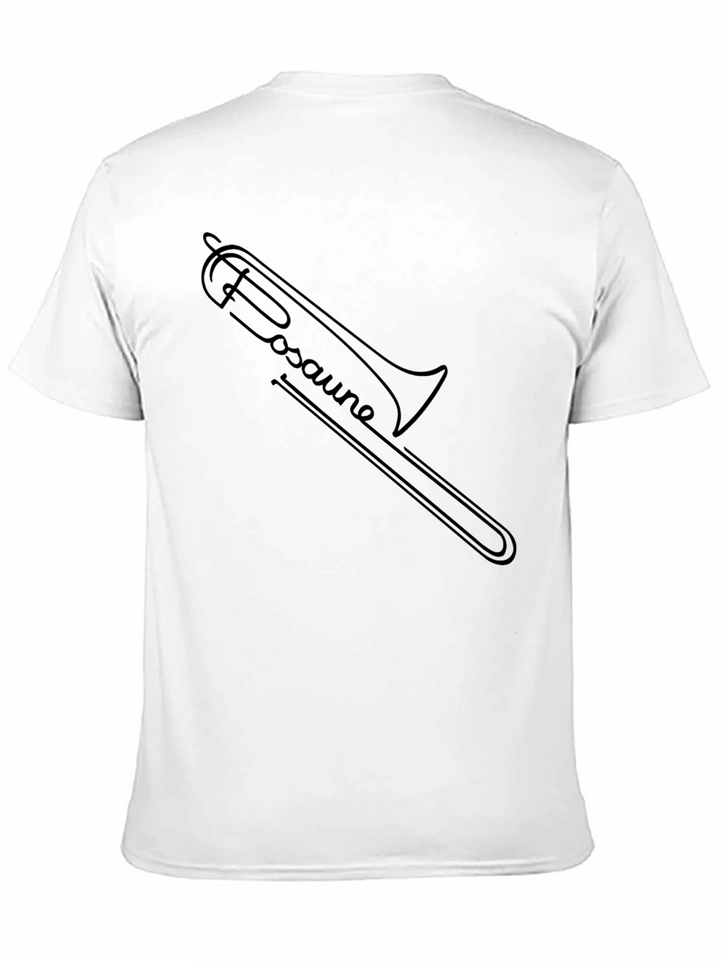 Trombone Music Shirt - Black