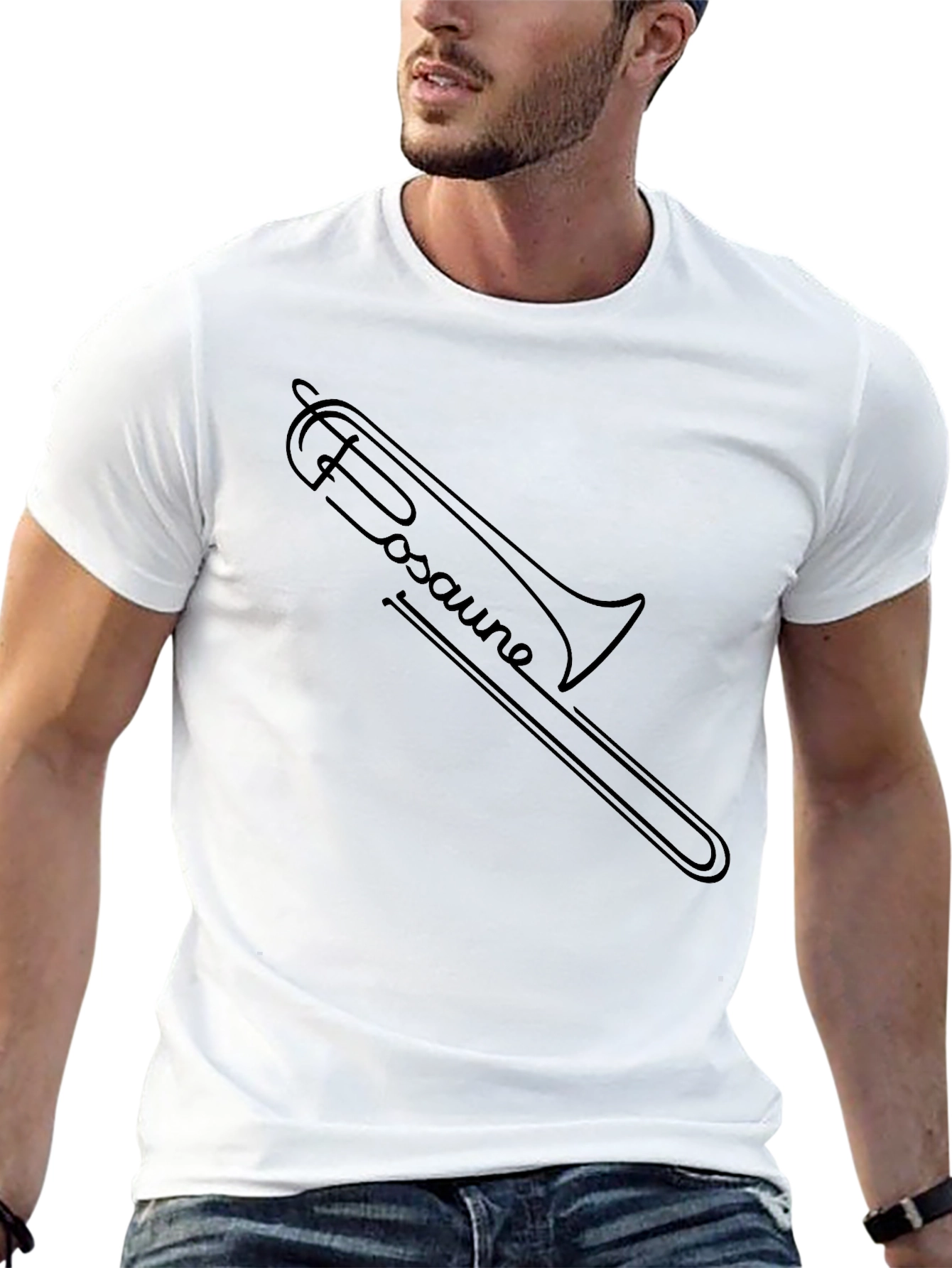Trombone Music Shirt - Black