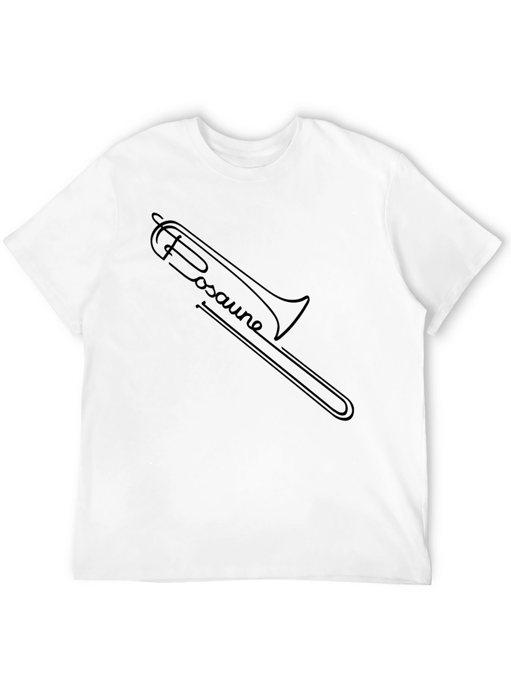 Trombone Music Shirt - Black