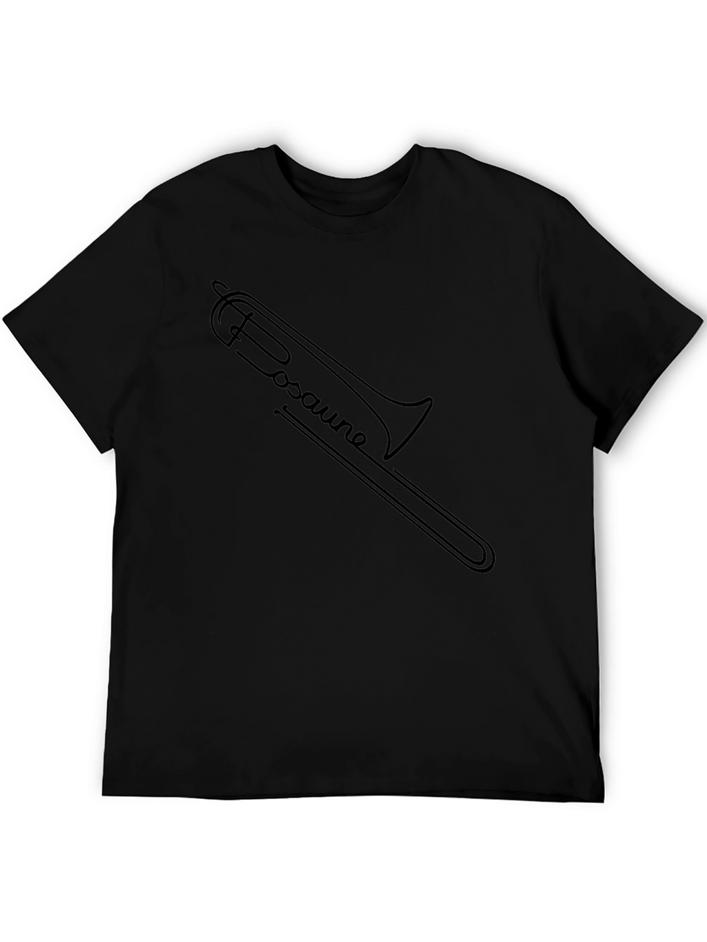 Trombone Music Shirt - Black