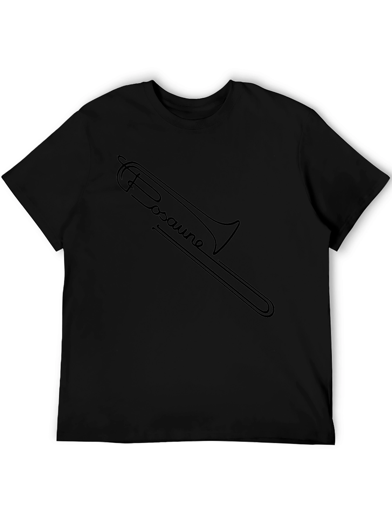 Trombone Music Shirt - Black