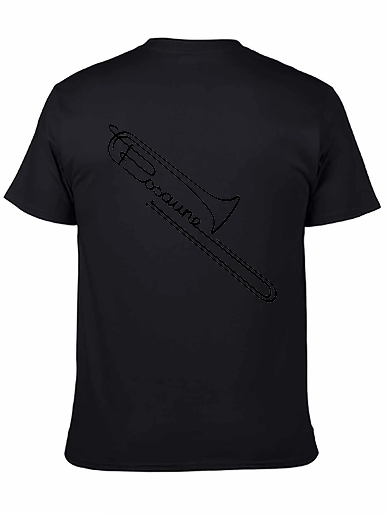 Trombone Music Shirt - Black