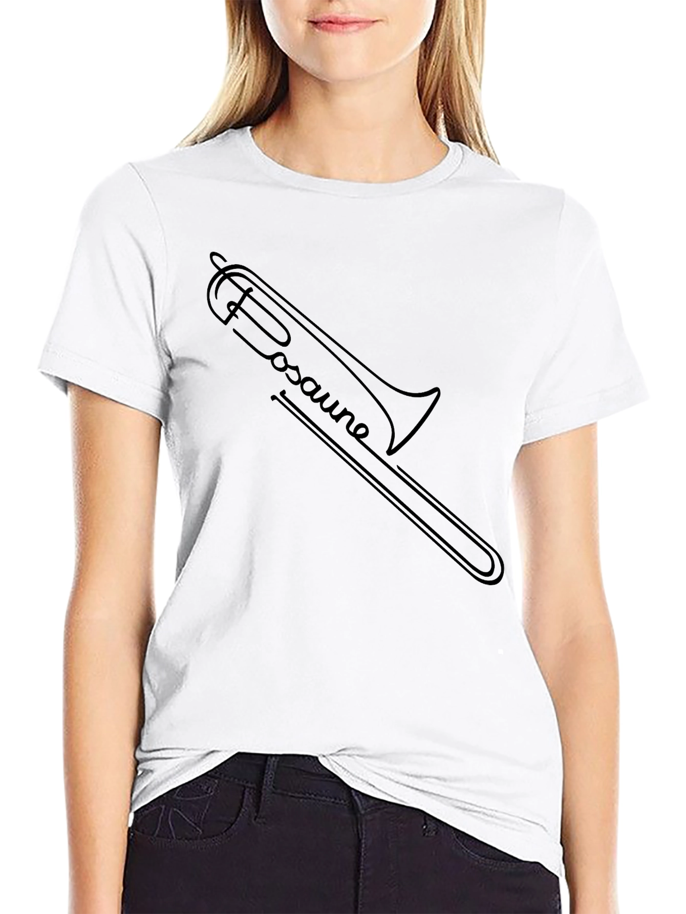 Trombone Music Shirt - Black