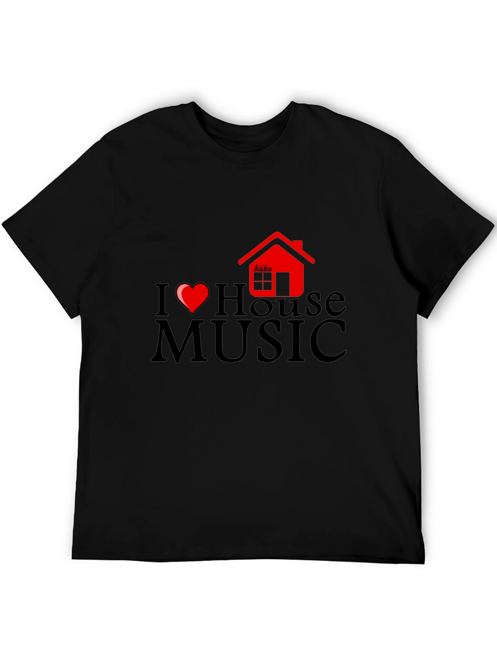 I Love House Music Graphic Tee