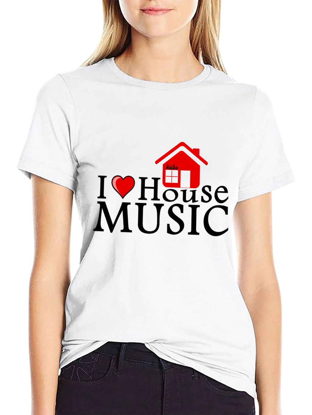 I Love House Music Graphic Tee