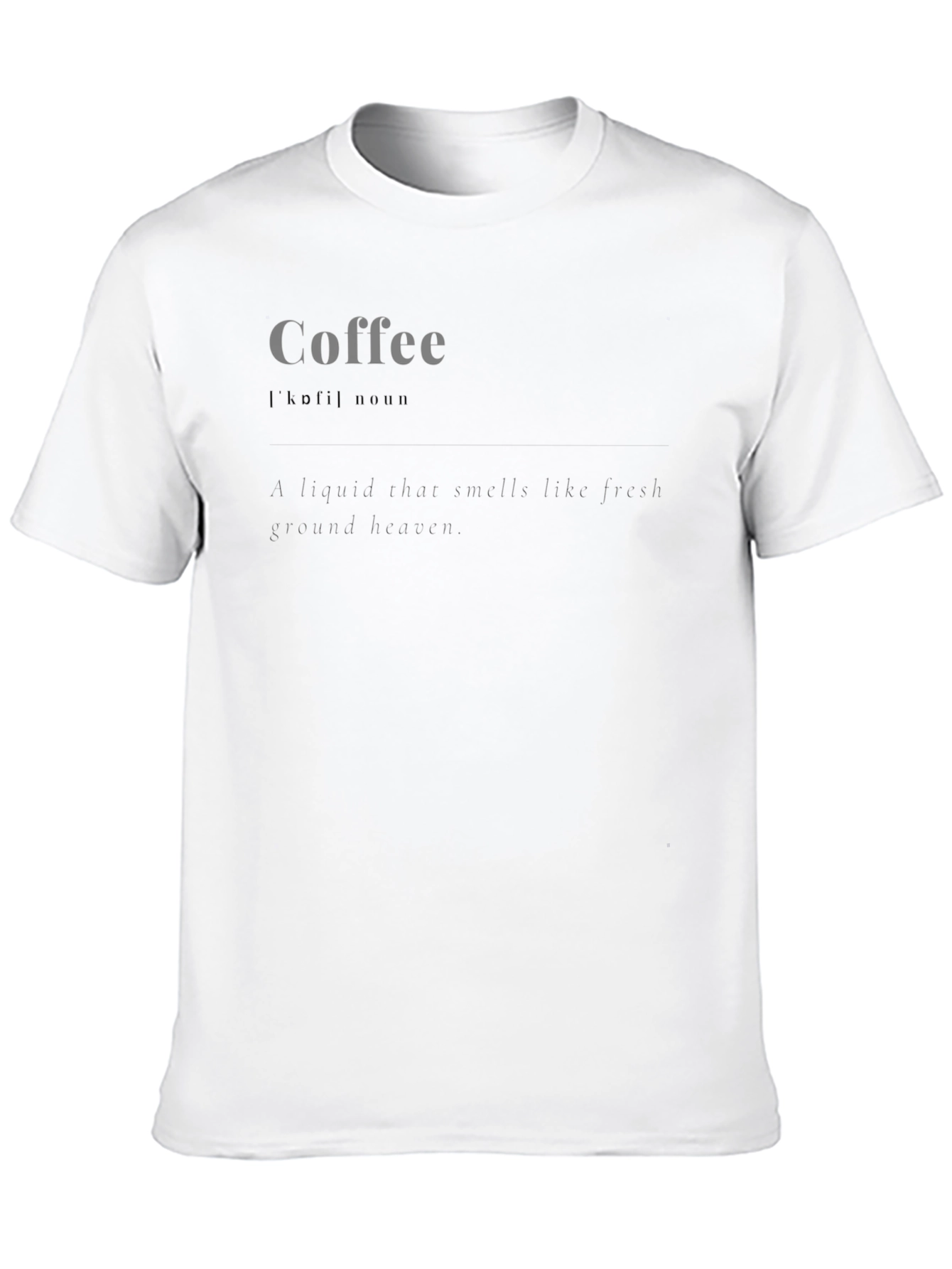 Coffee Definition T-Shirt - Brewed to Perfection