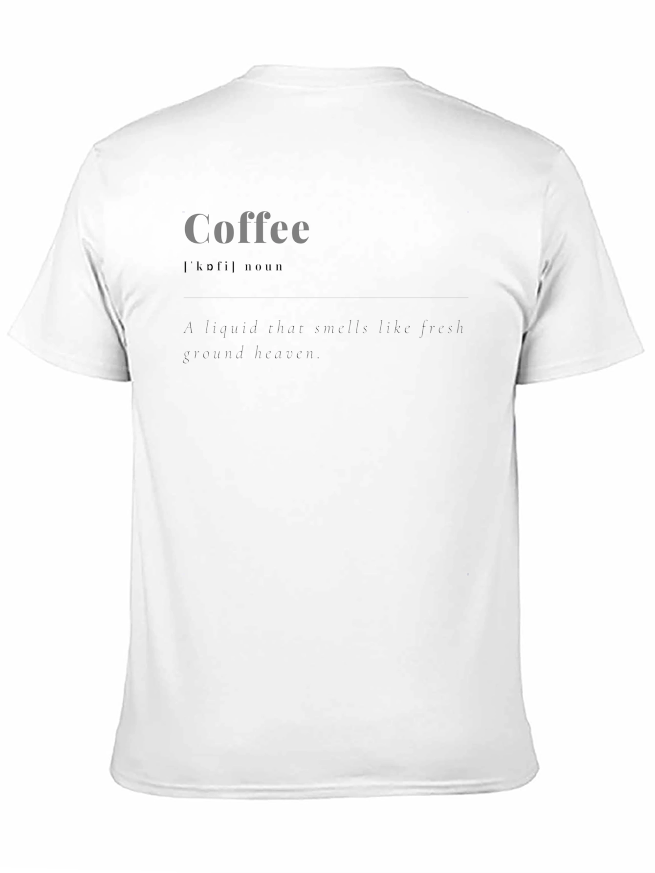 Coffee Definition T-Shirt - Brewed to Perfection