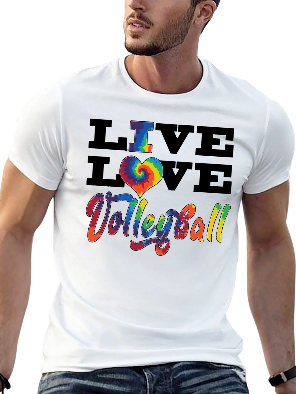 Live Love Volleyball Graphic Tee