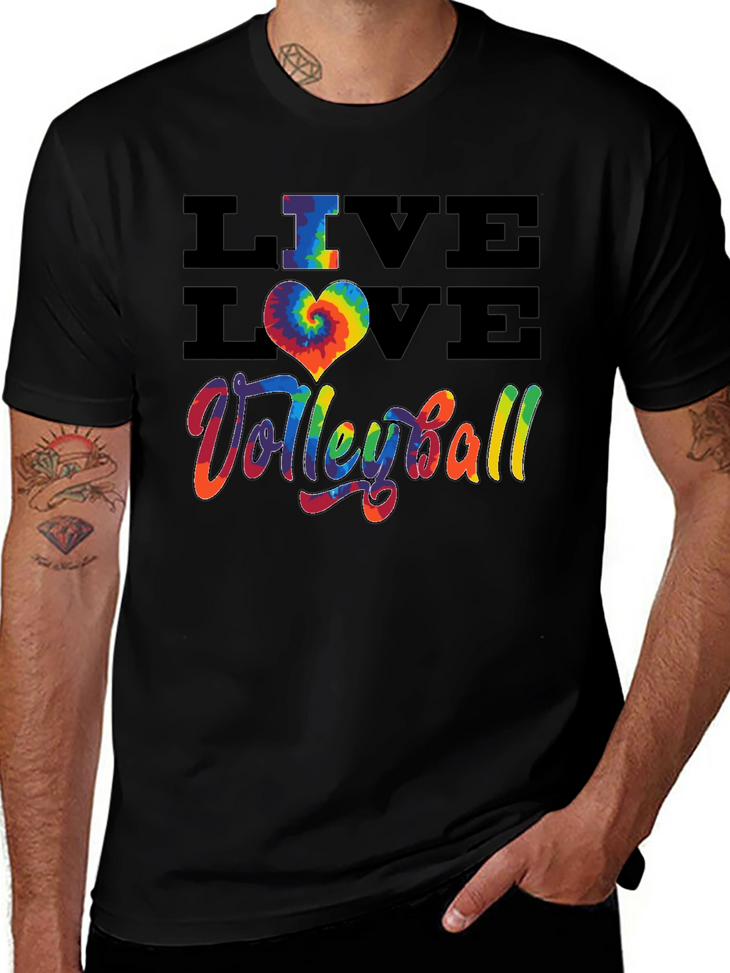 Live Love Volleyball Graphic Tee