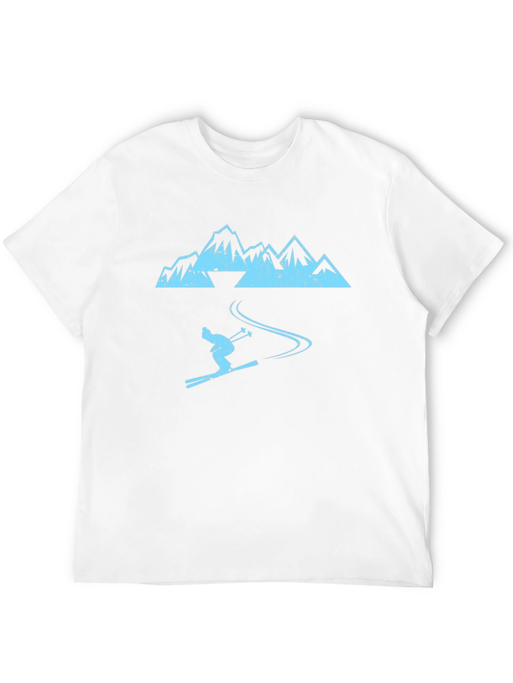Ski Mountain Graphic Tee - Cool Black Shirt