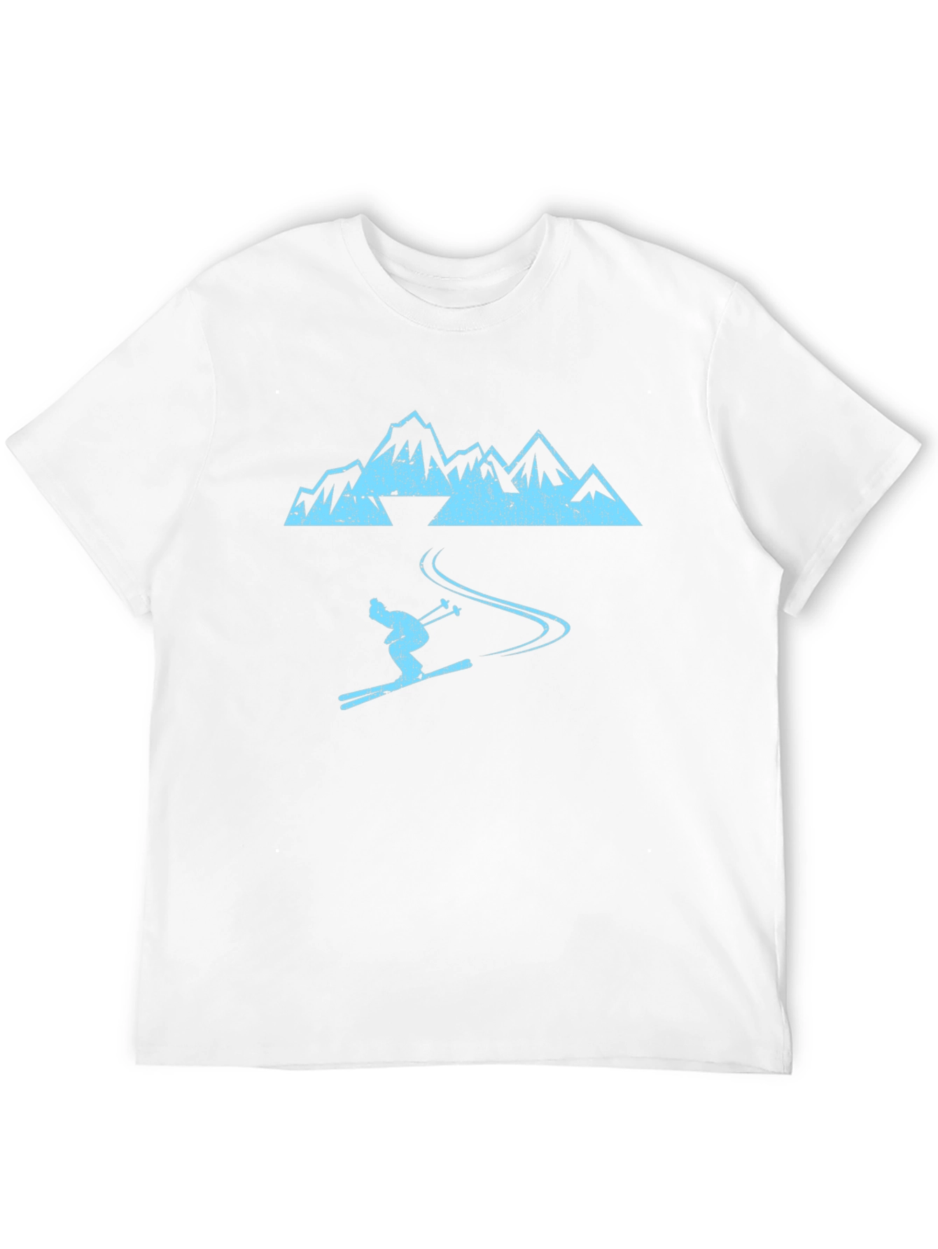Ski Mountain Graphic Tee - Cool Black Shirt