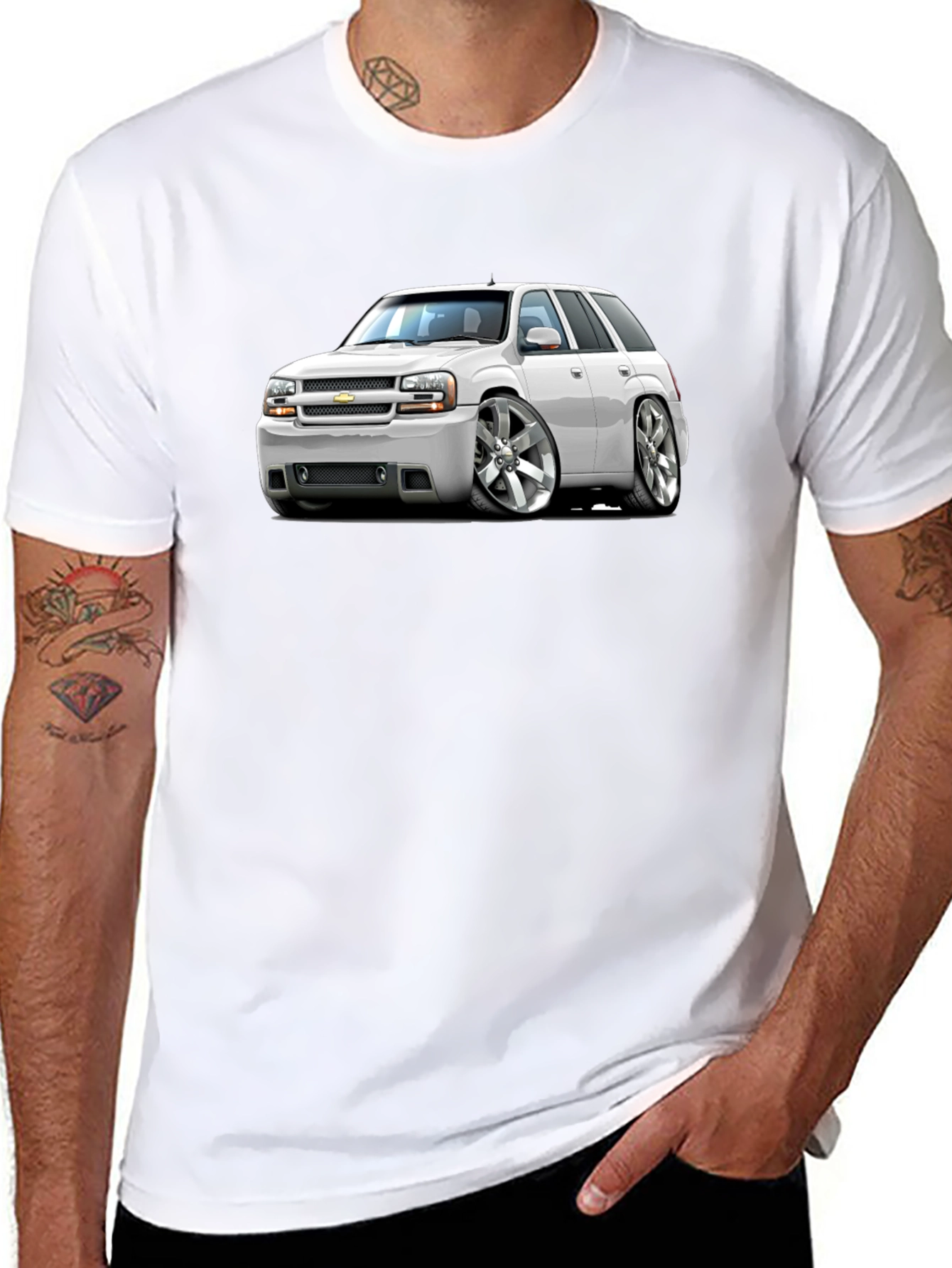 Car Graphic Black T-Shirt