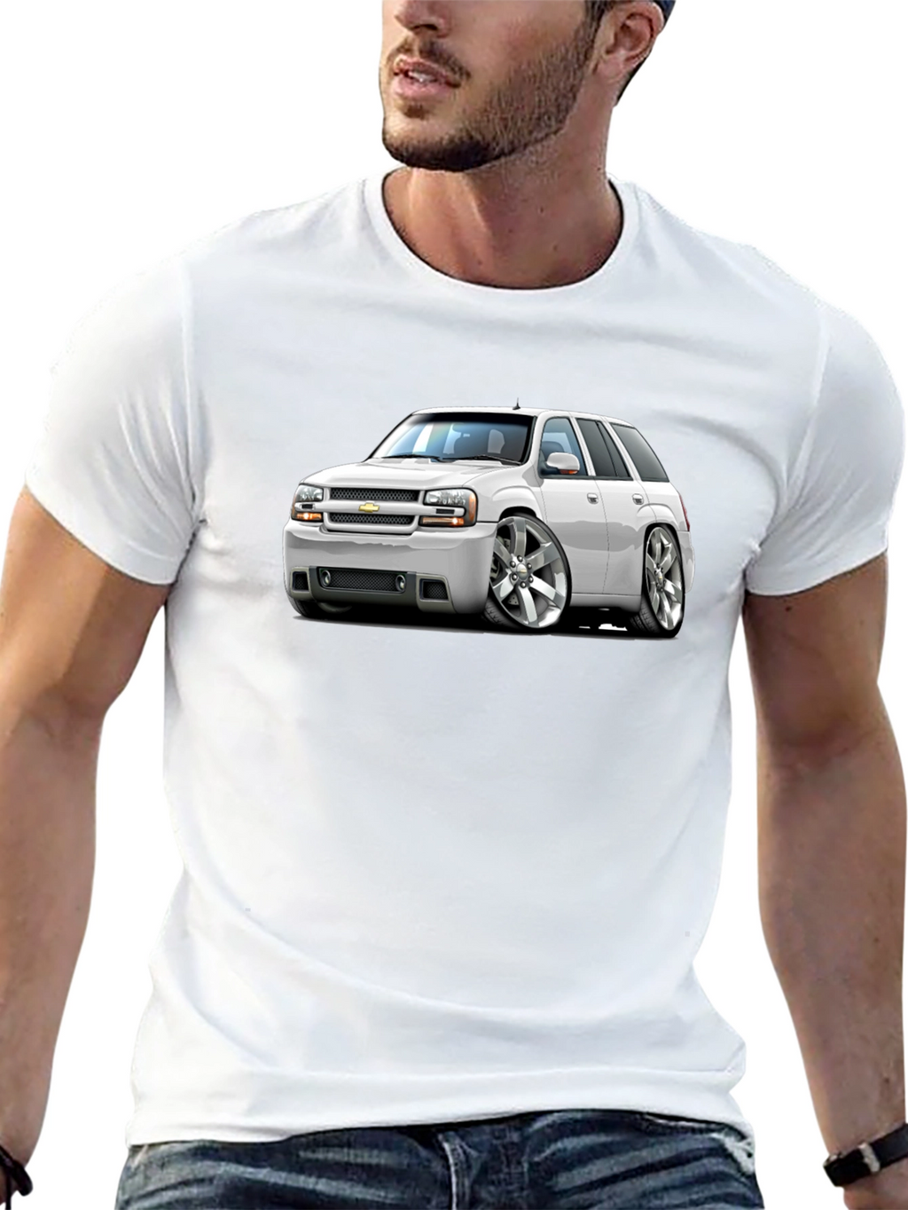 Car Graphic Black T-Shirt
