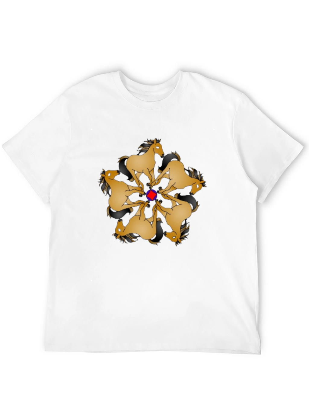 Geometric Horse Mandala Graphic Tee
