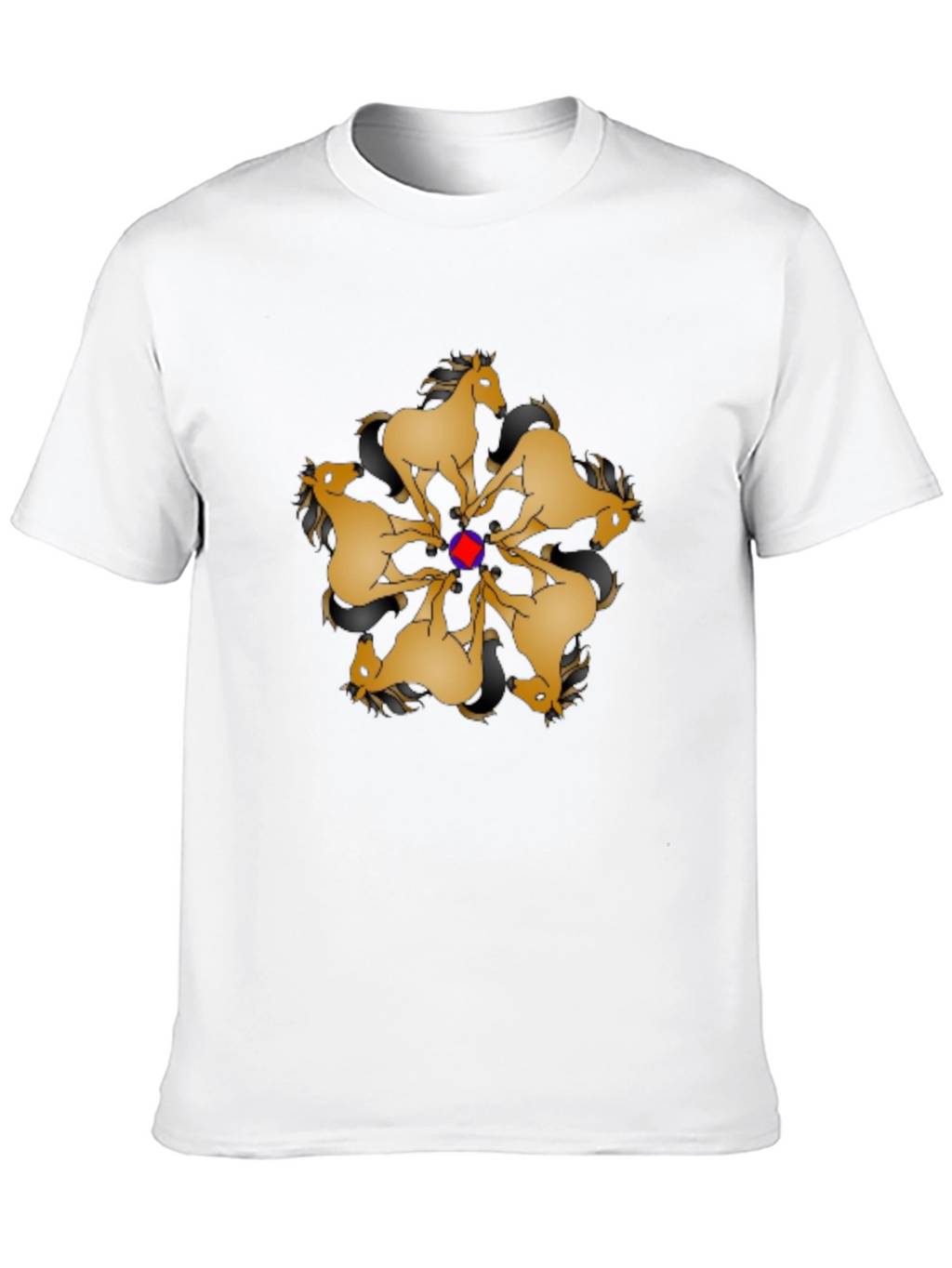 Geometric Horse Mandala Graphic Tee