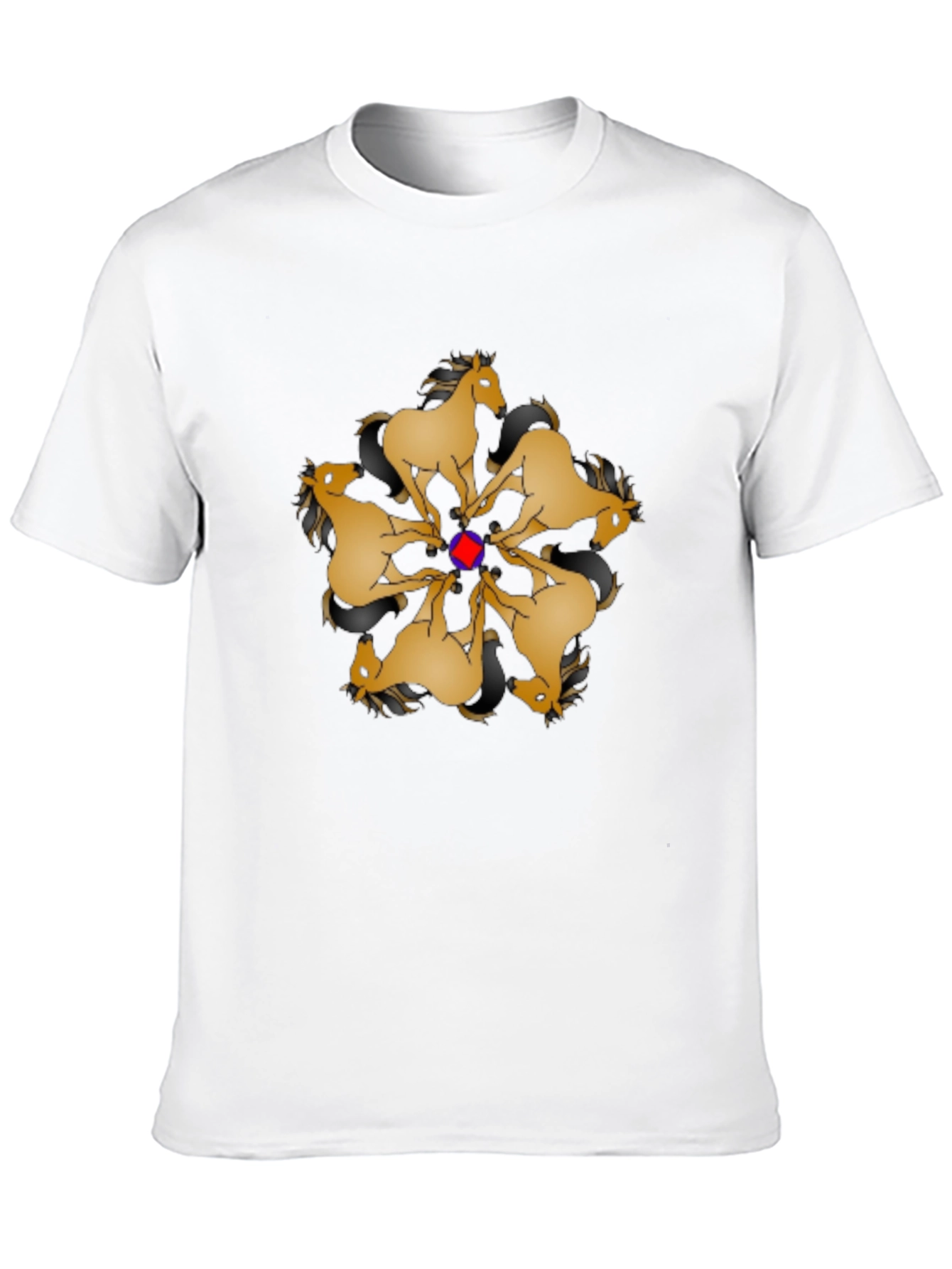 Geometric Horse Mandala Graphic Tee