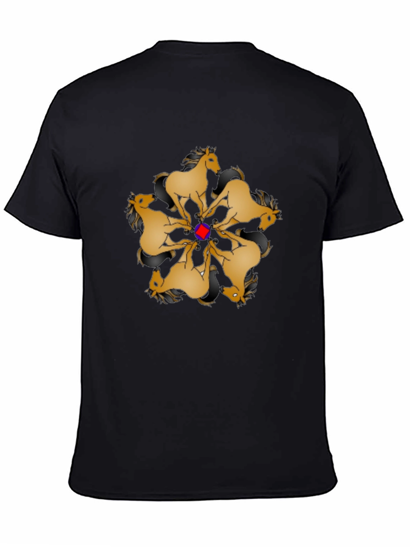Geometric Horse Mandala Graphic Tee