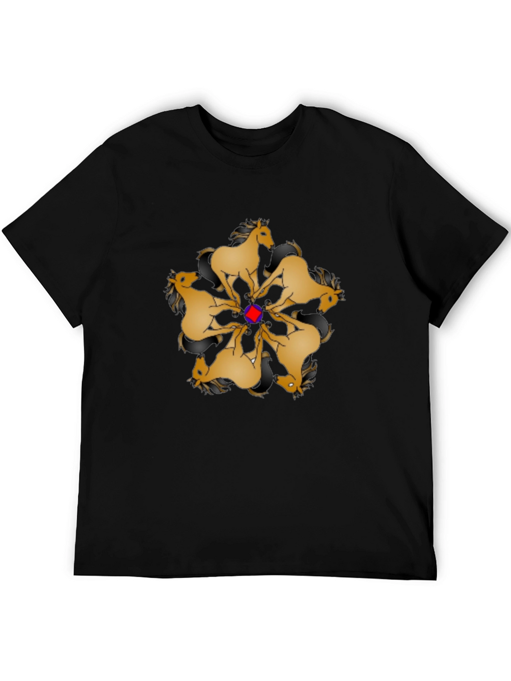 Geometric Horse Mandala Graphic Tee