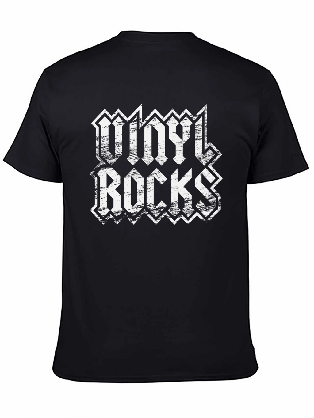 Vinyl Rocks Black Graphic Tee