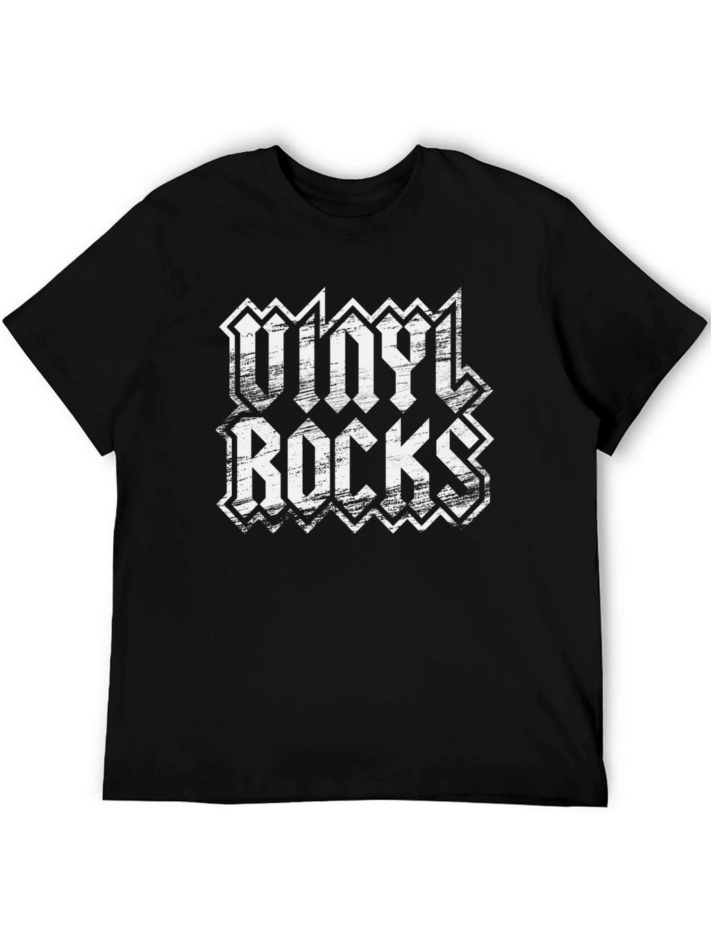 Vinyl Rocks Black Graphic Tee