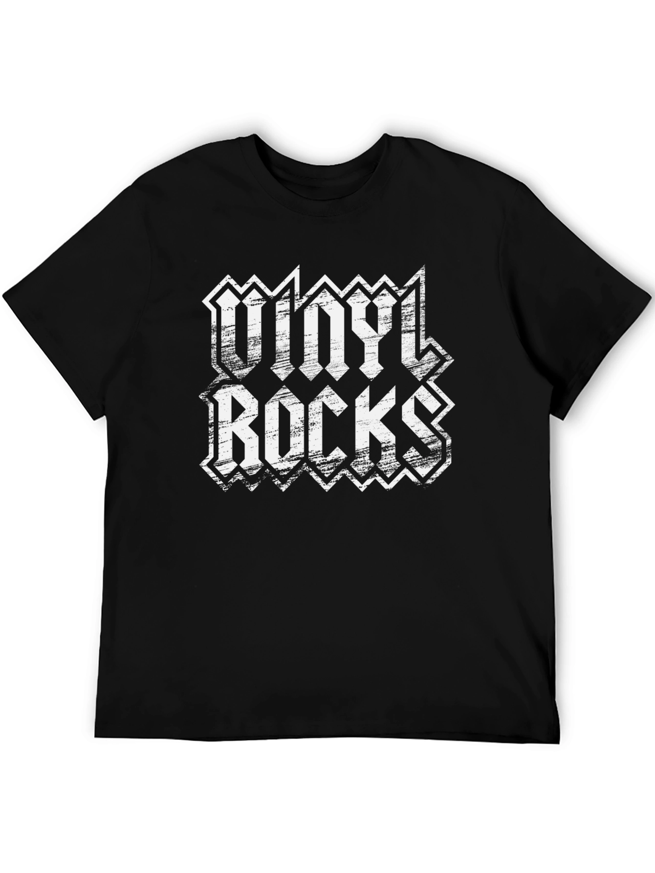 Vinyl Rocks Black Graphic Tee