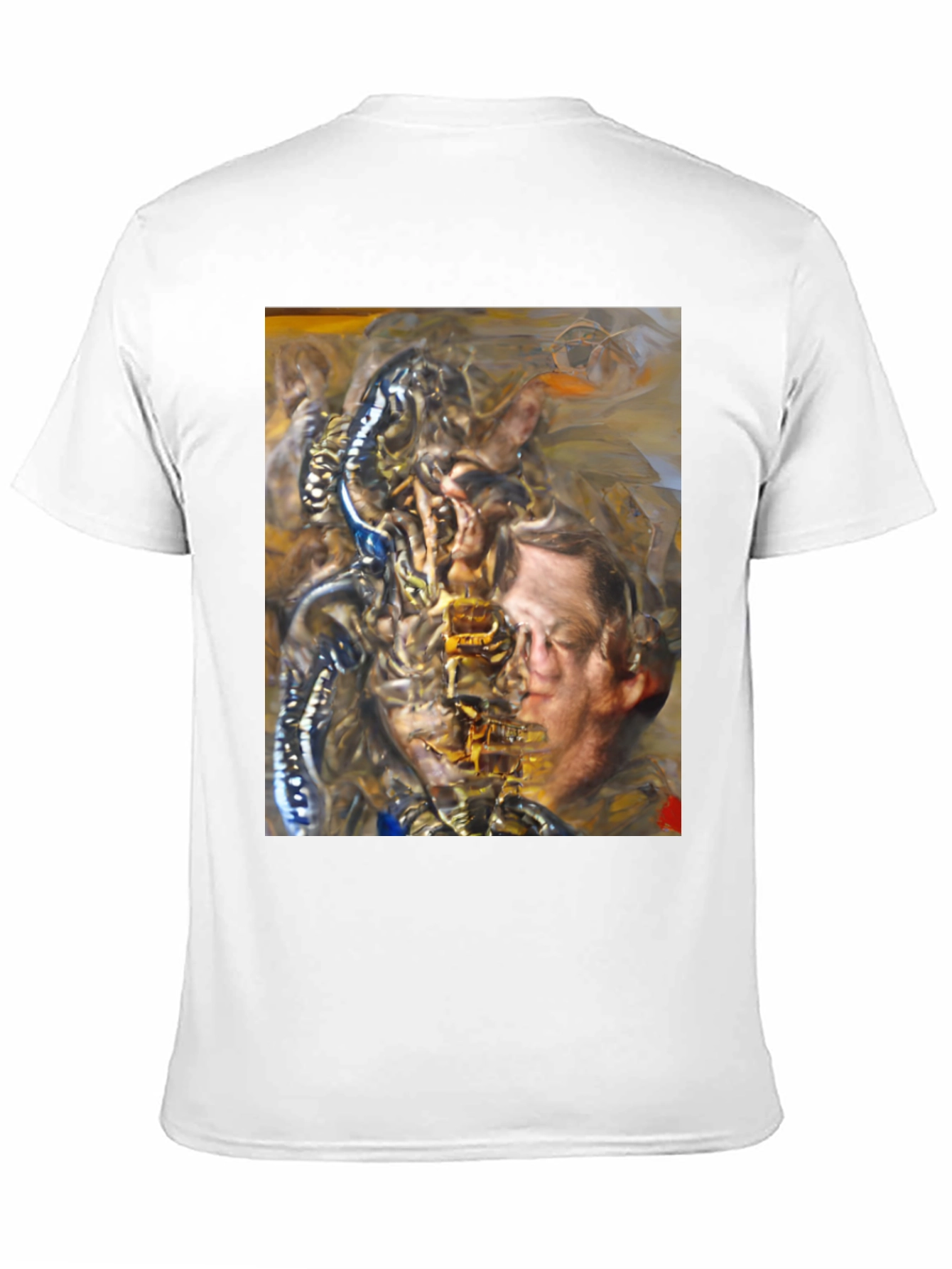 Surreal Graphic Print Black T-Shirt
