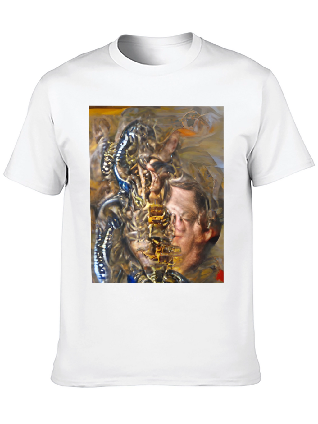 Surreal Graphic Print Black T-Shirt
