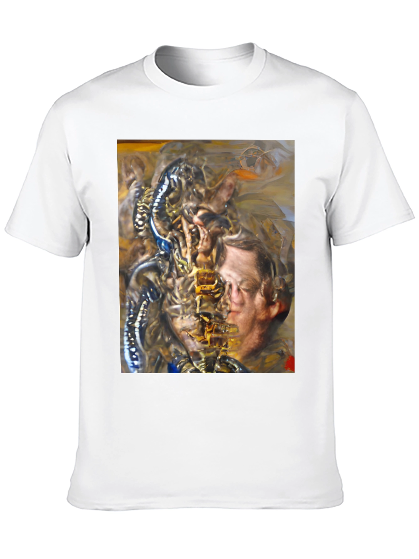 Surreal Graphic Print Black T-Shirt