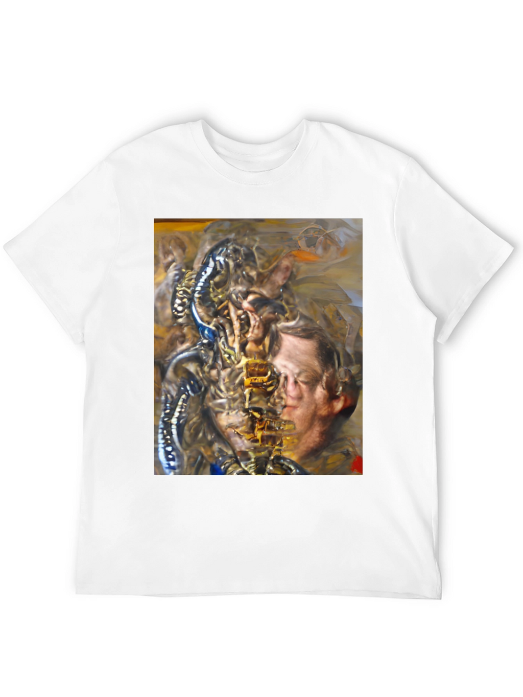 Surreal Graphic Print Black T-Shirt