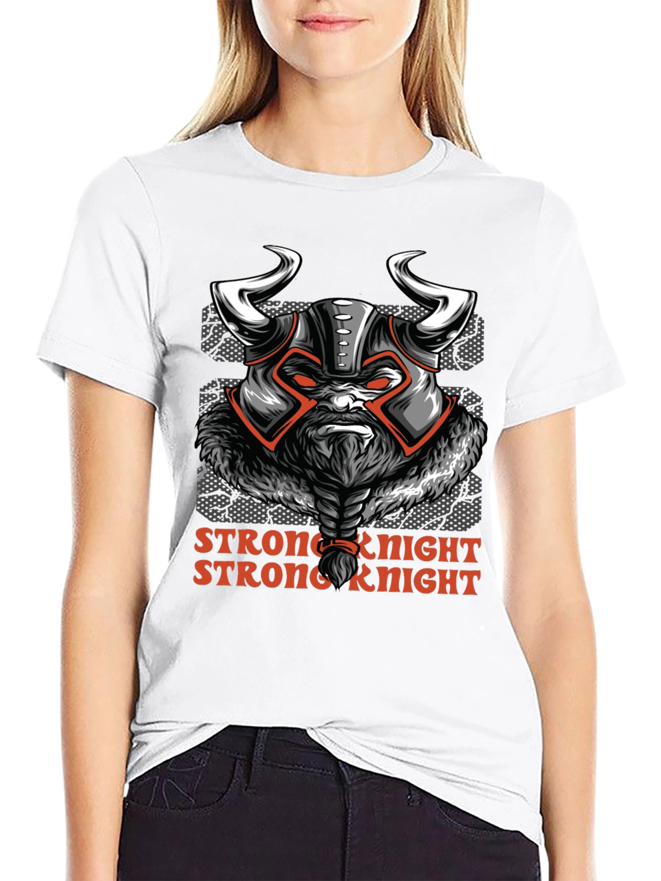 Strong Knight Viking Warrior Graphic Tee