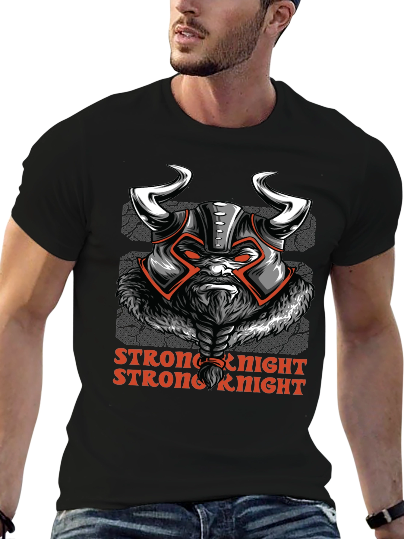 Strong Knight Viking Warrior Graphic Tee