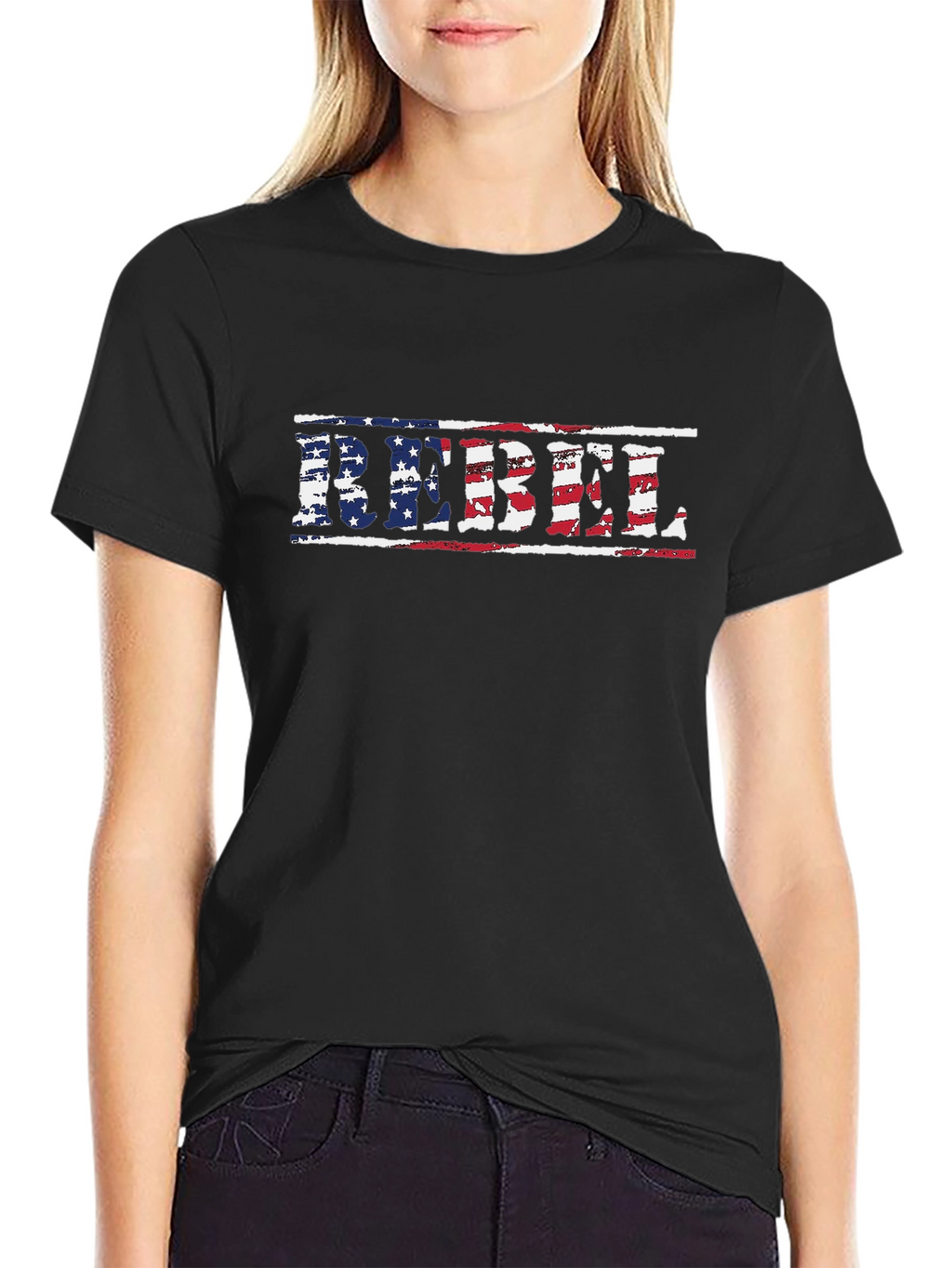 REBEL USA Flag Graphic Tee