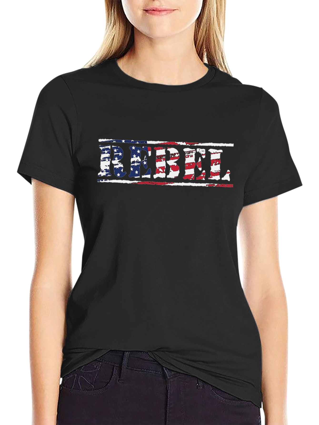 REBEL USA Flag Graphic Tee