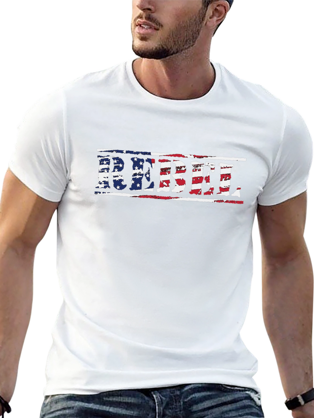 REBEL USA Flag Graphic Tee