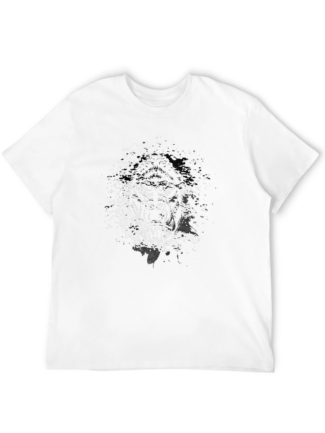 Mens Black Gorilla Graphic Tee