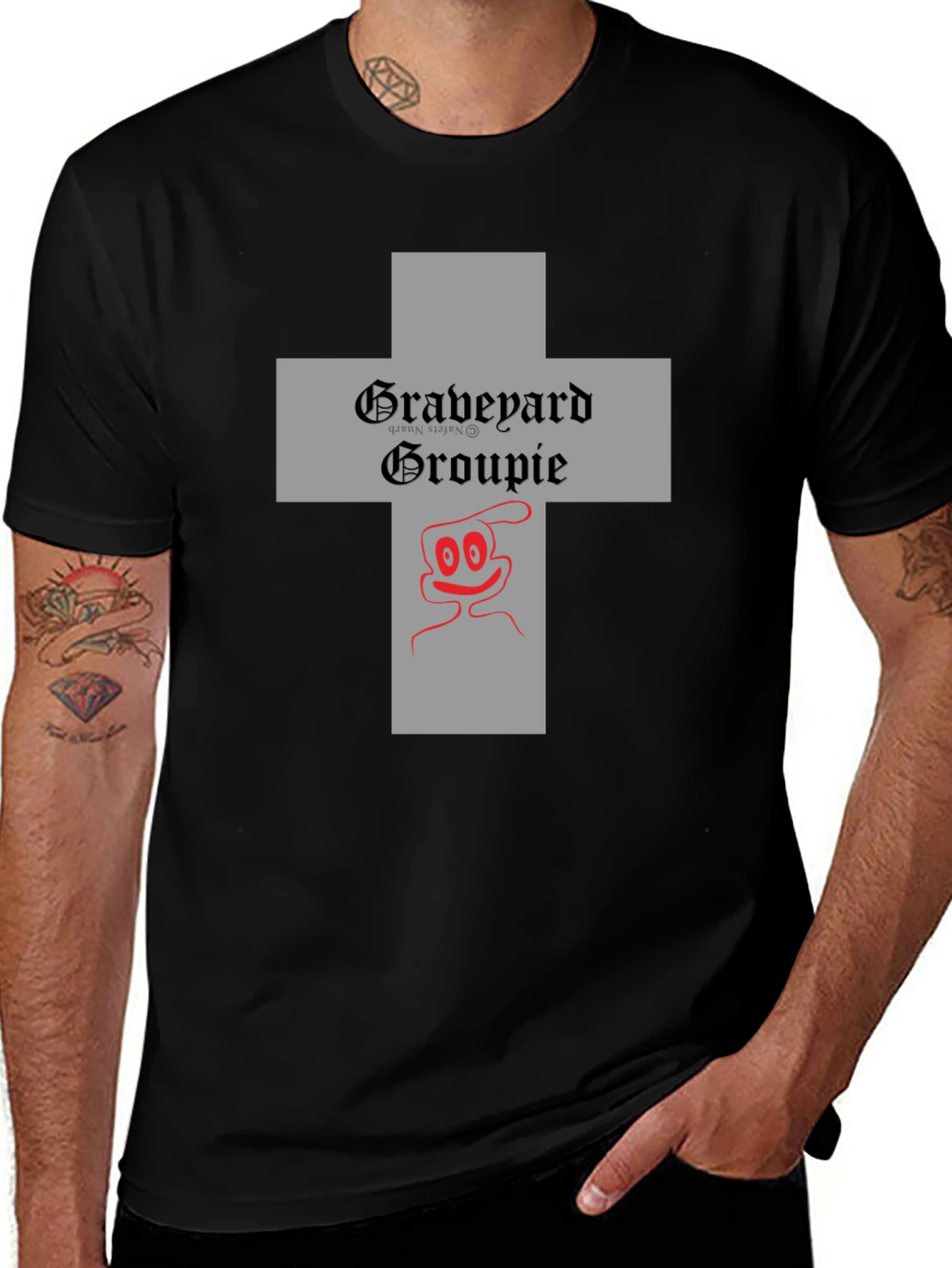 Graveyard Groupie Graphic Tee - Black