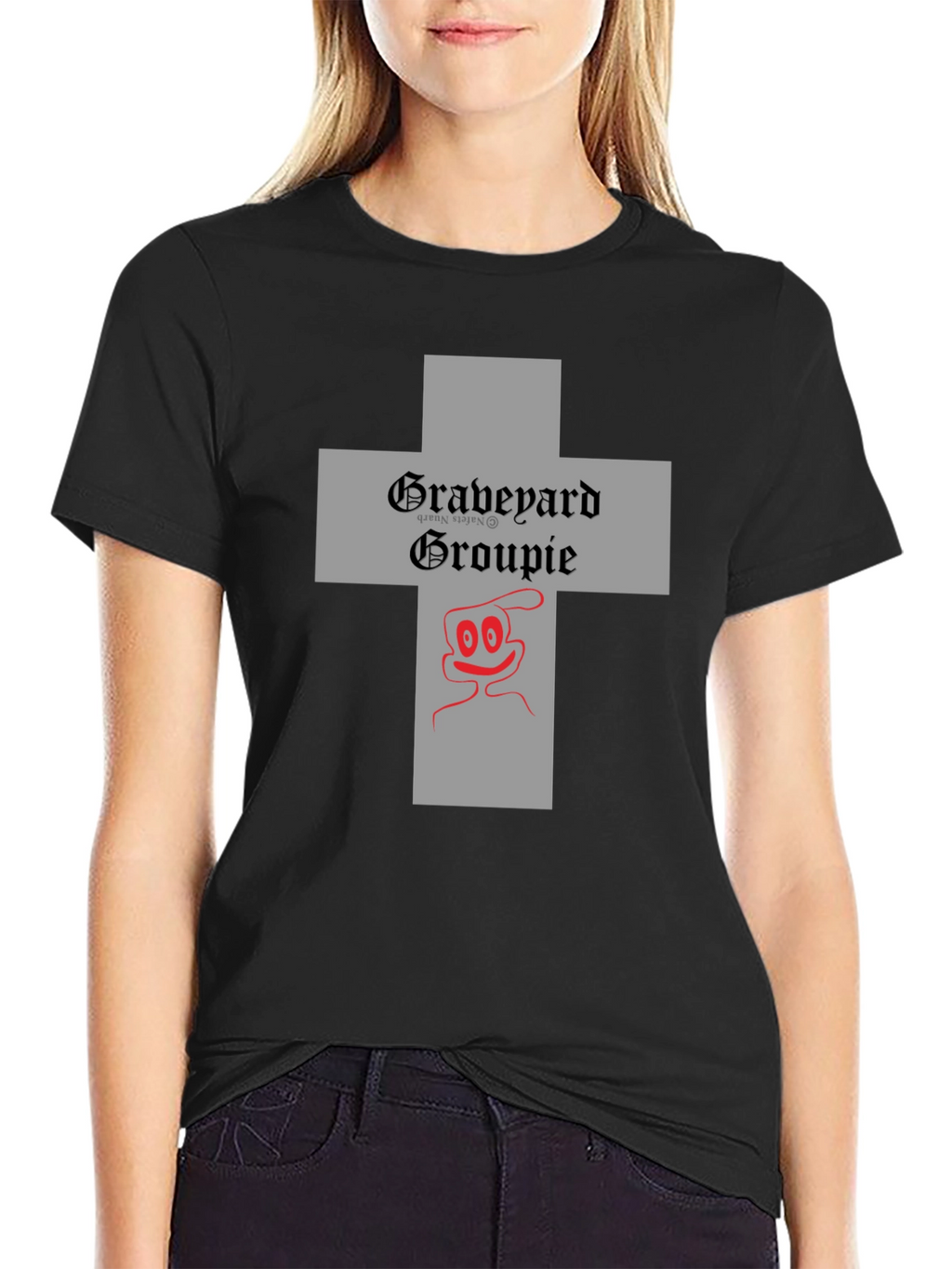 Graveyard Groupie Graphic Tee - Black