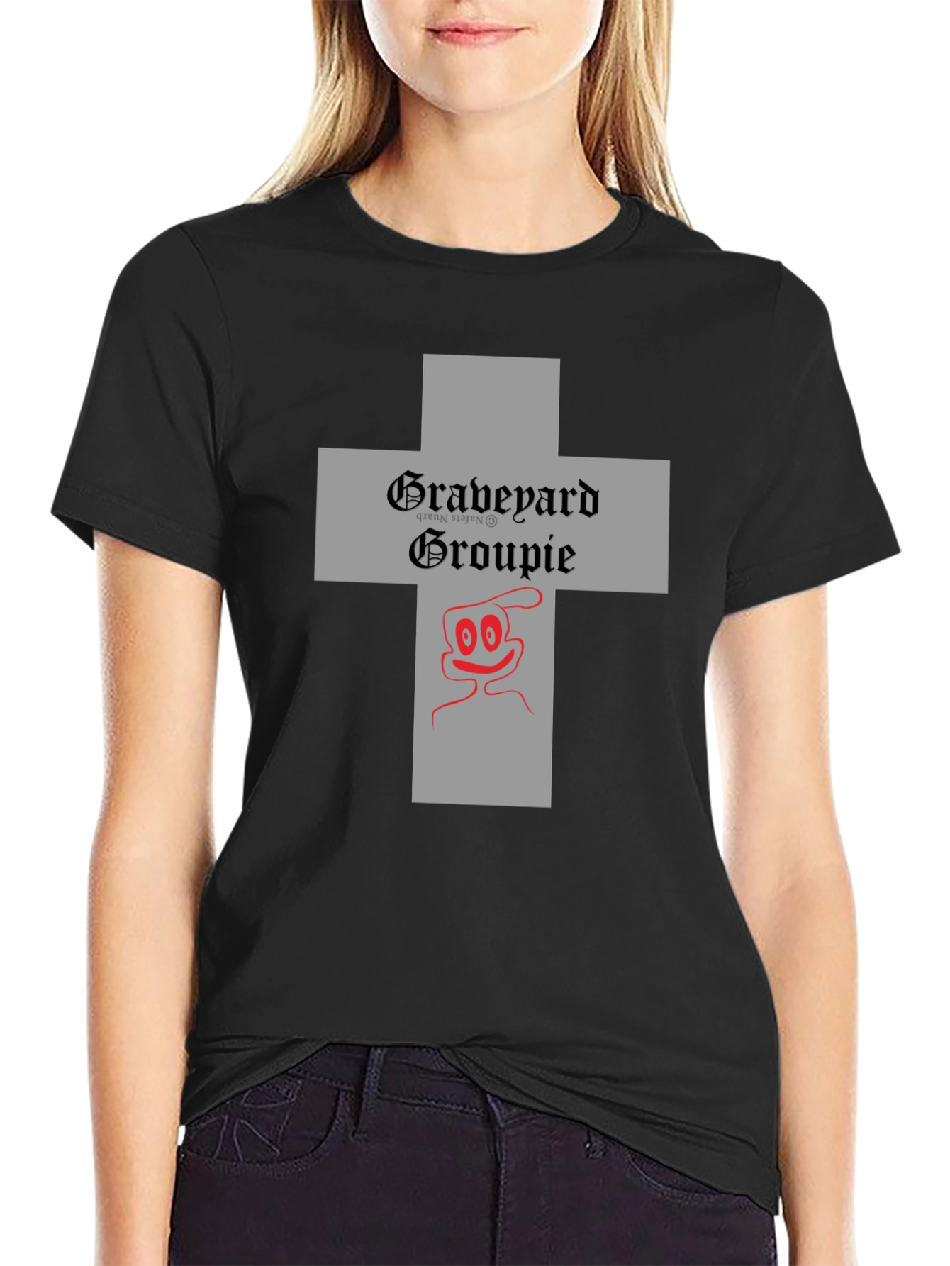 Graveyard Groupie Graphic Tee - Black